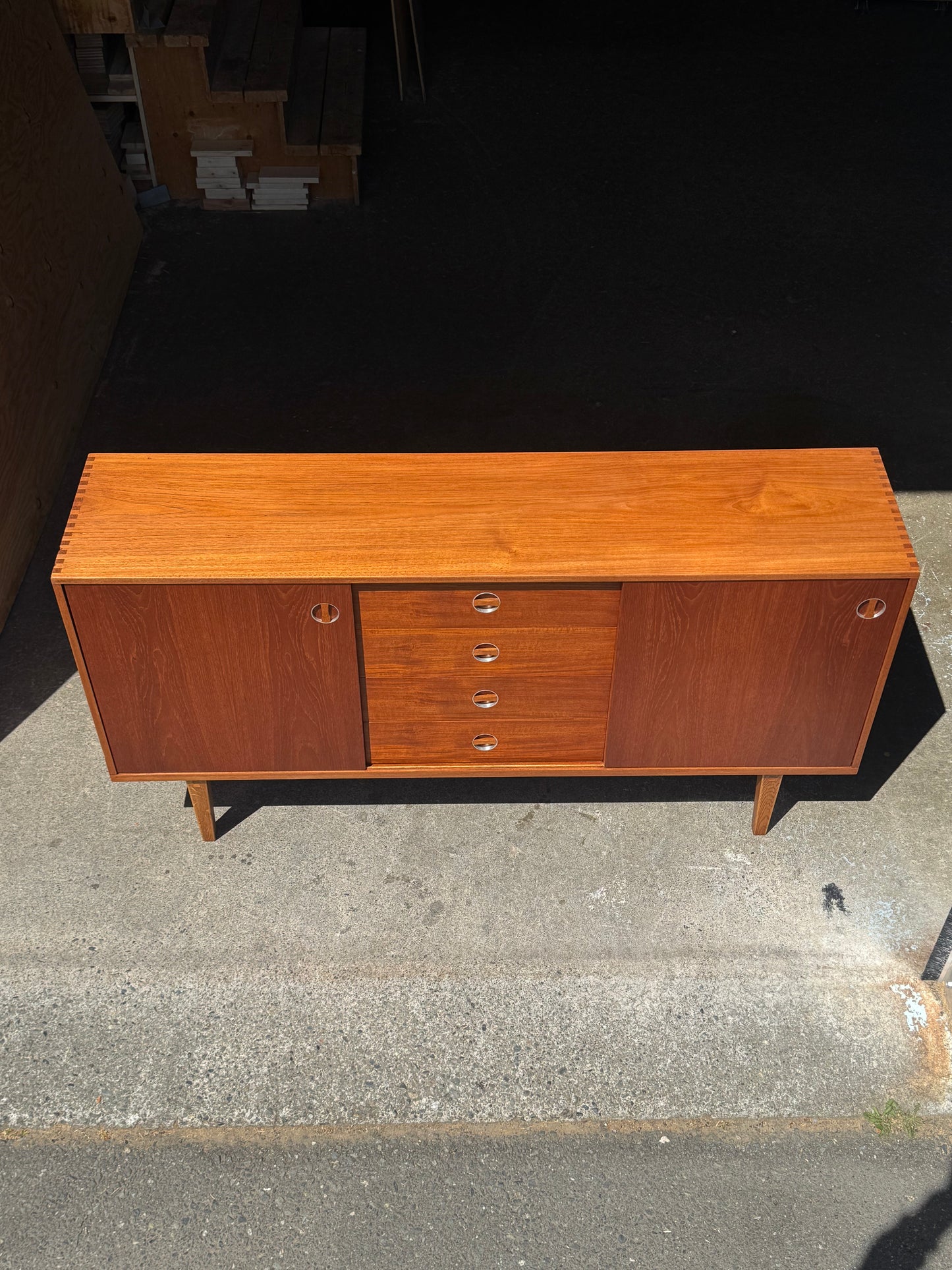 1960s Credenza by Bräntorps Industrier in teak