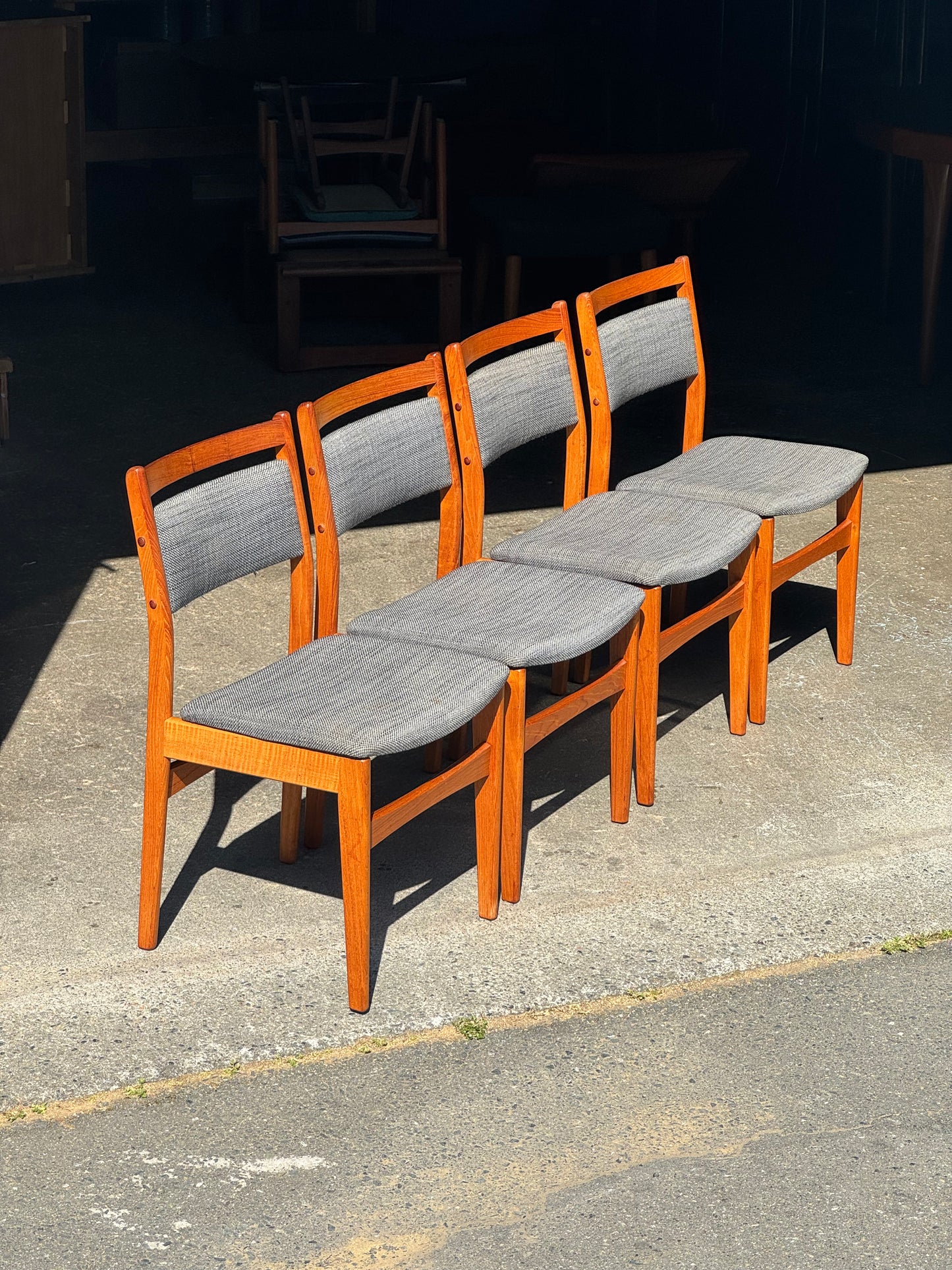 1960s Dining Chairs by Nordic Furniture in teak