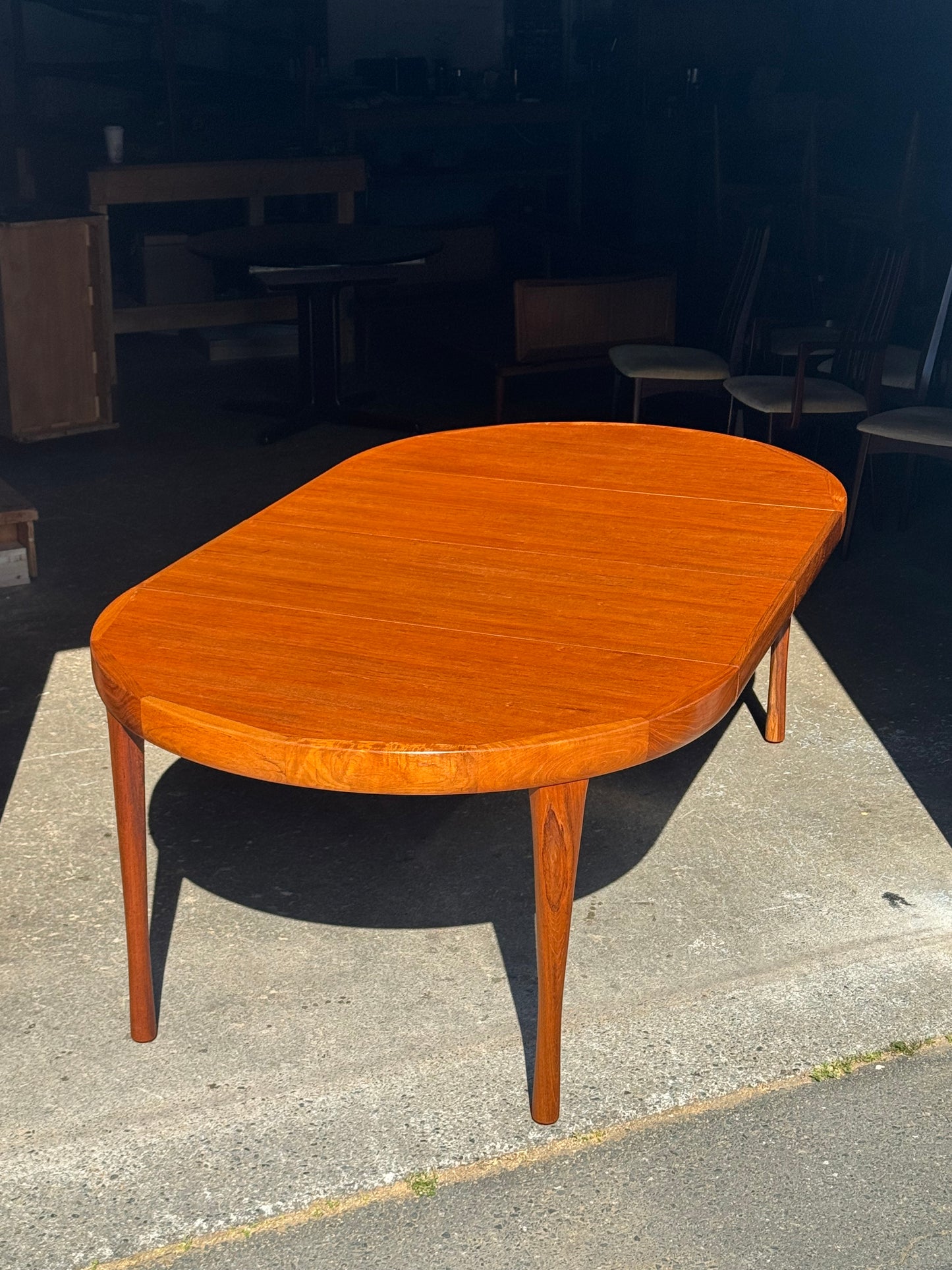 1960s Expandable Dining Table by Ib Kofod-Larsen for Faarup Mobelfabrik in teak