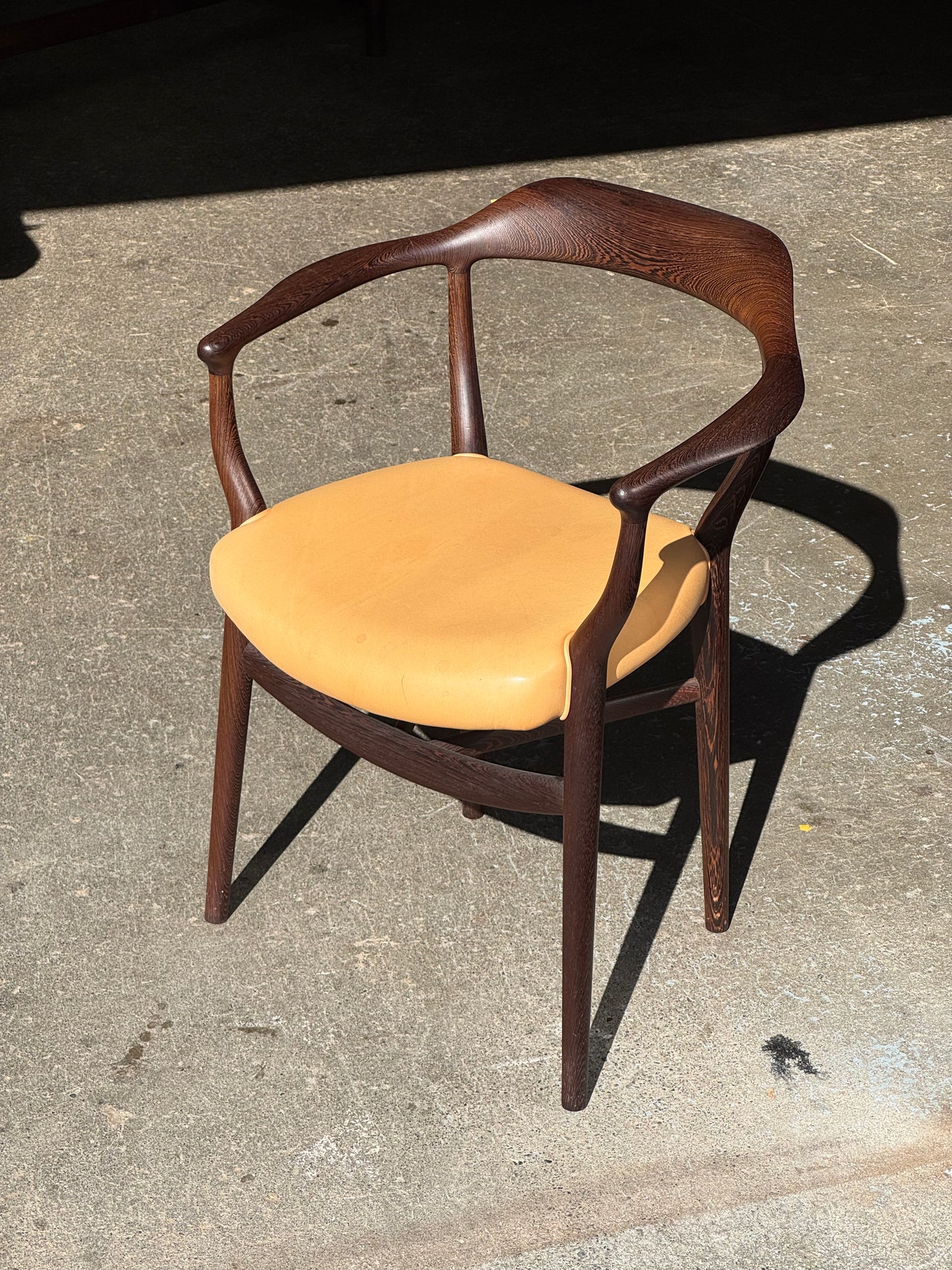 44 Chair by Finn Juhl for Onecollection in wenge and leather