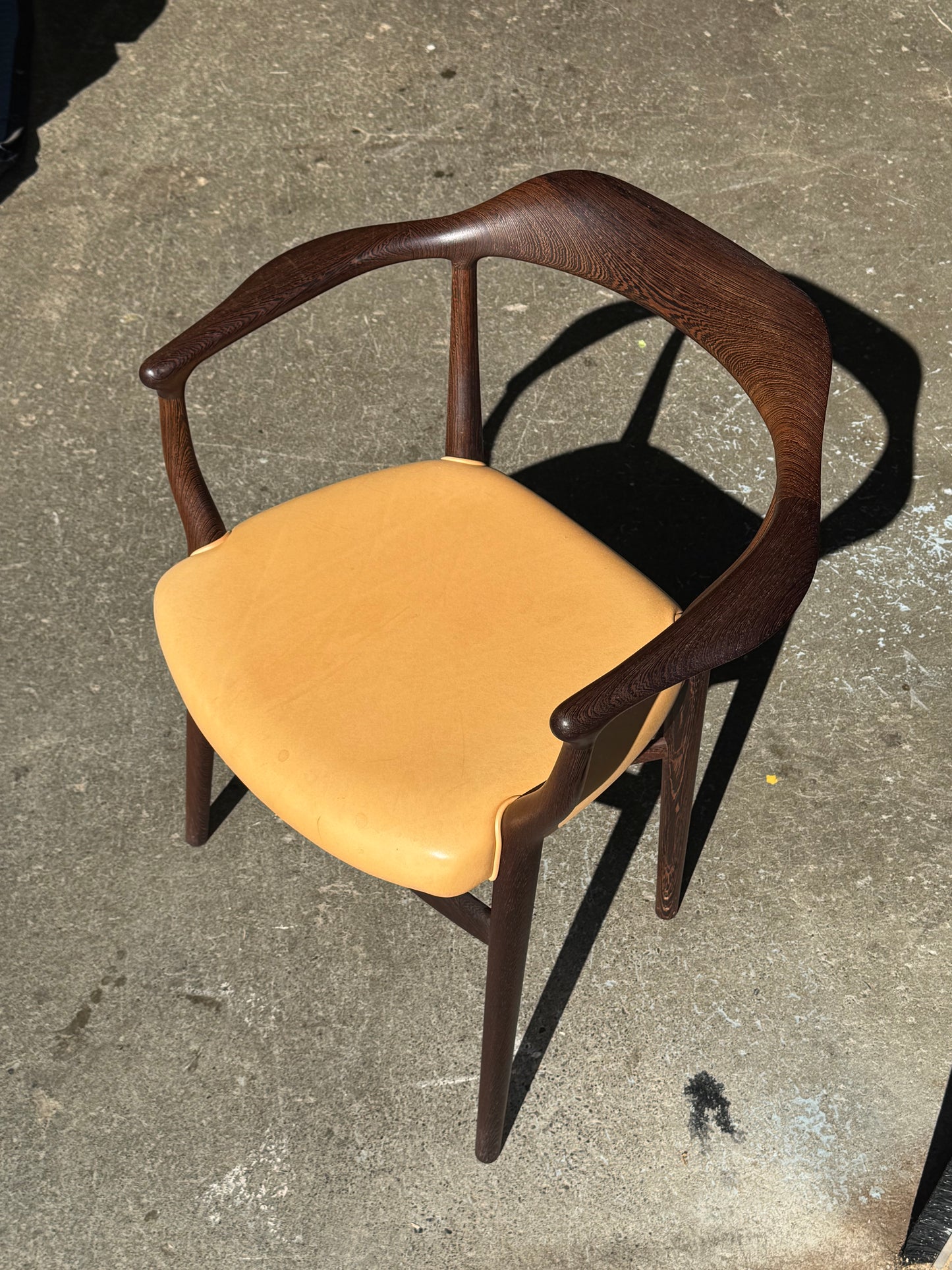 44 Chair by Finn Juhl for Onecollection in wenge and leather