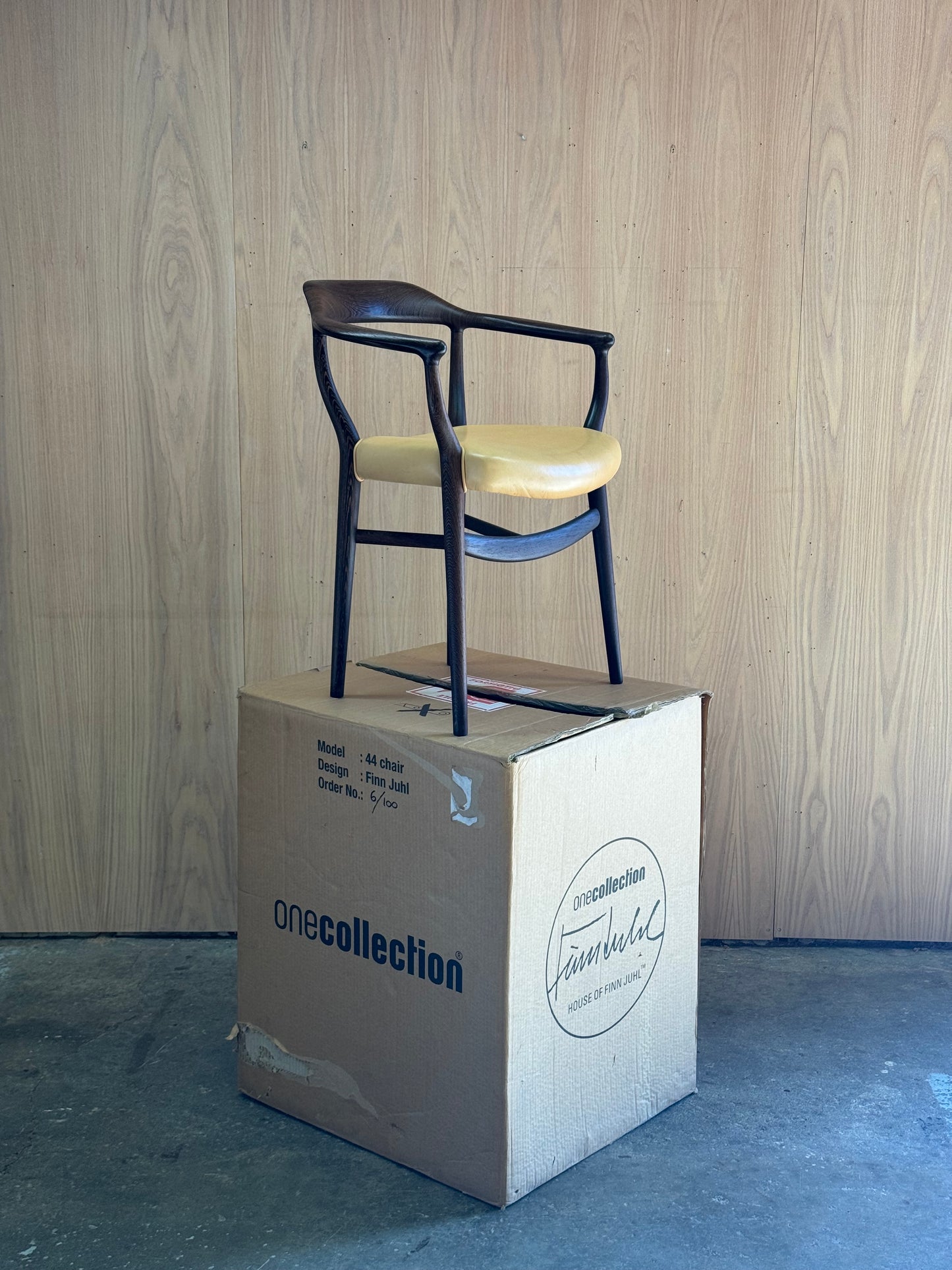 44 Chair by Finn Juhl for Onecollection in wenge and leather
