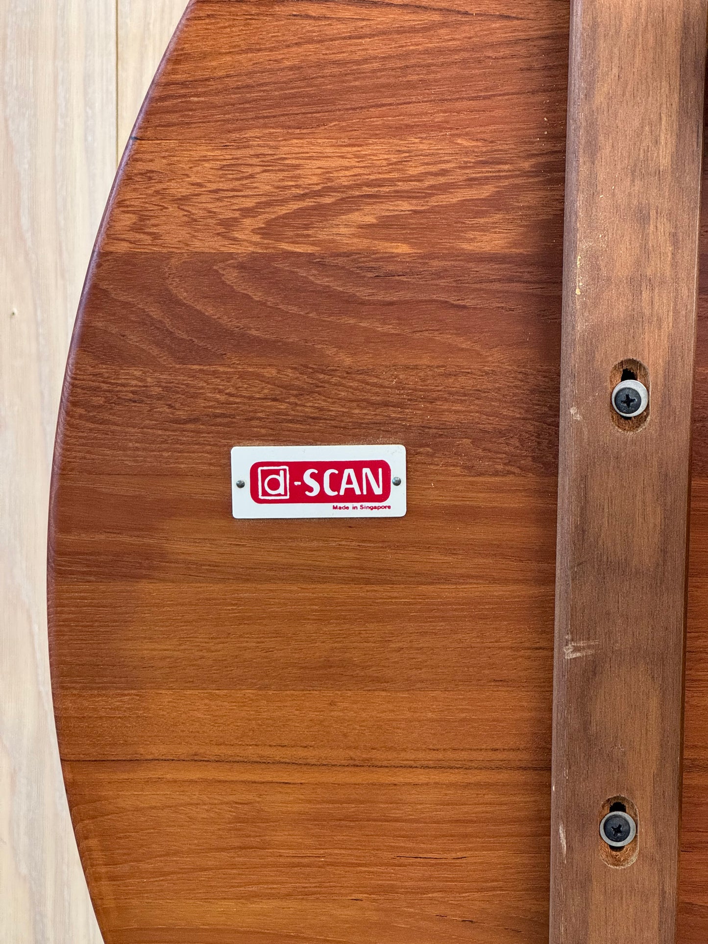 1960s Pedestal Table by D Scan in solid teak