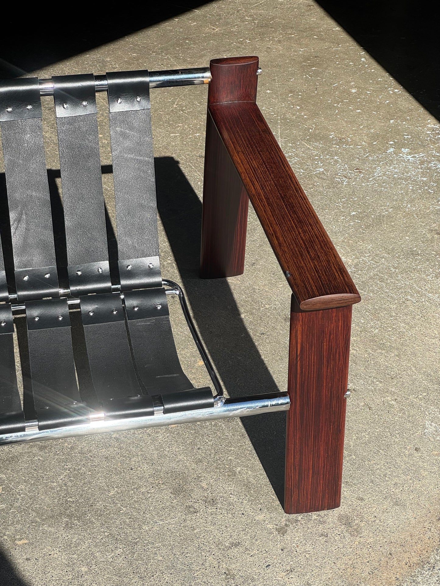 1970s MP 129 Lounge Chair by Percival Lafer in green leather