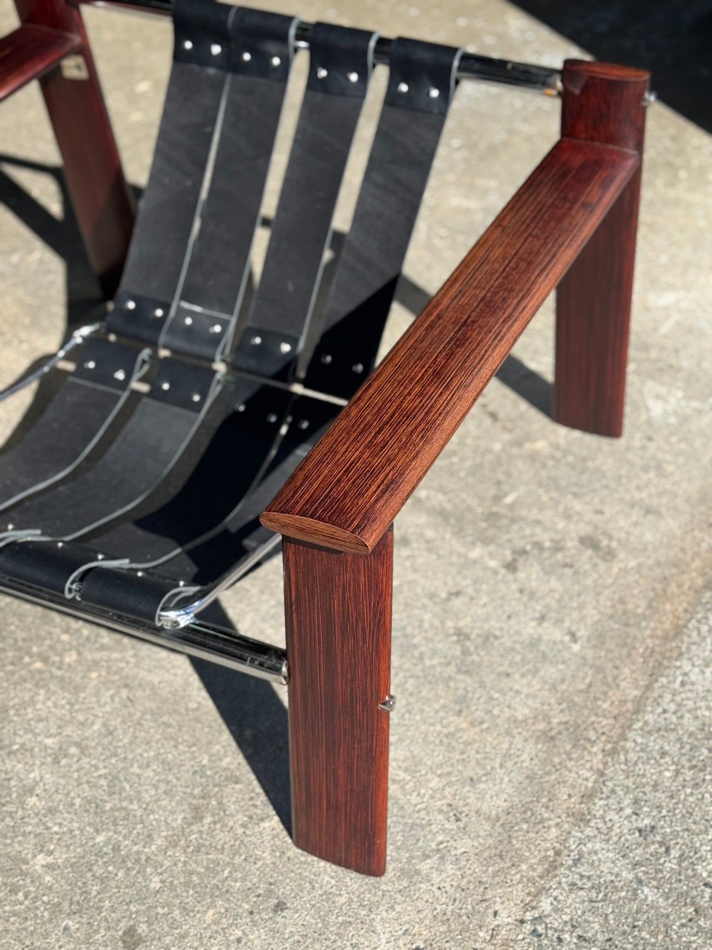 1970s MP 129 Lounge Chair by Percival Lafer in green leather