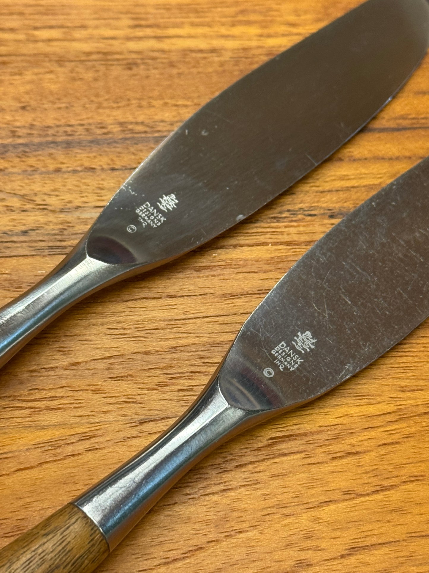 1950s Fjord Flatware by Jens Quistgaard for Dansk in teak and stainless steel