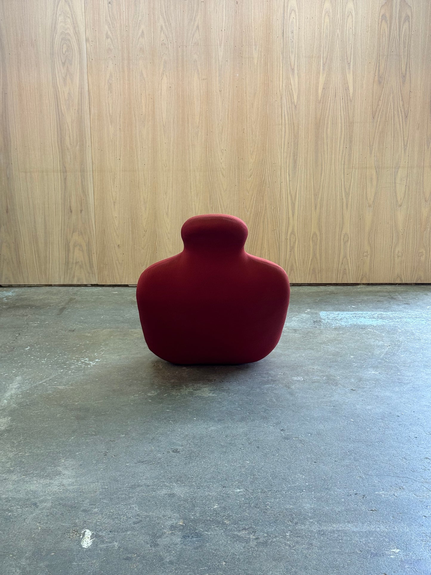 1970s Bouloum Chair by to Olivier Mourgue in red upholstery