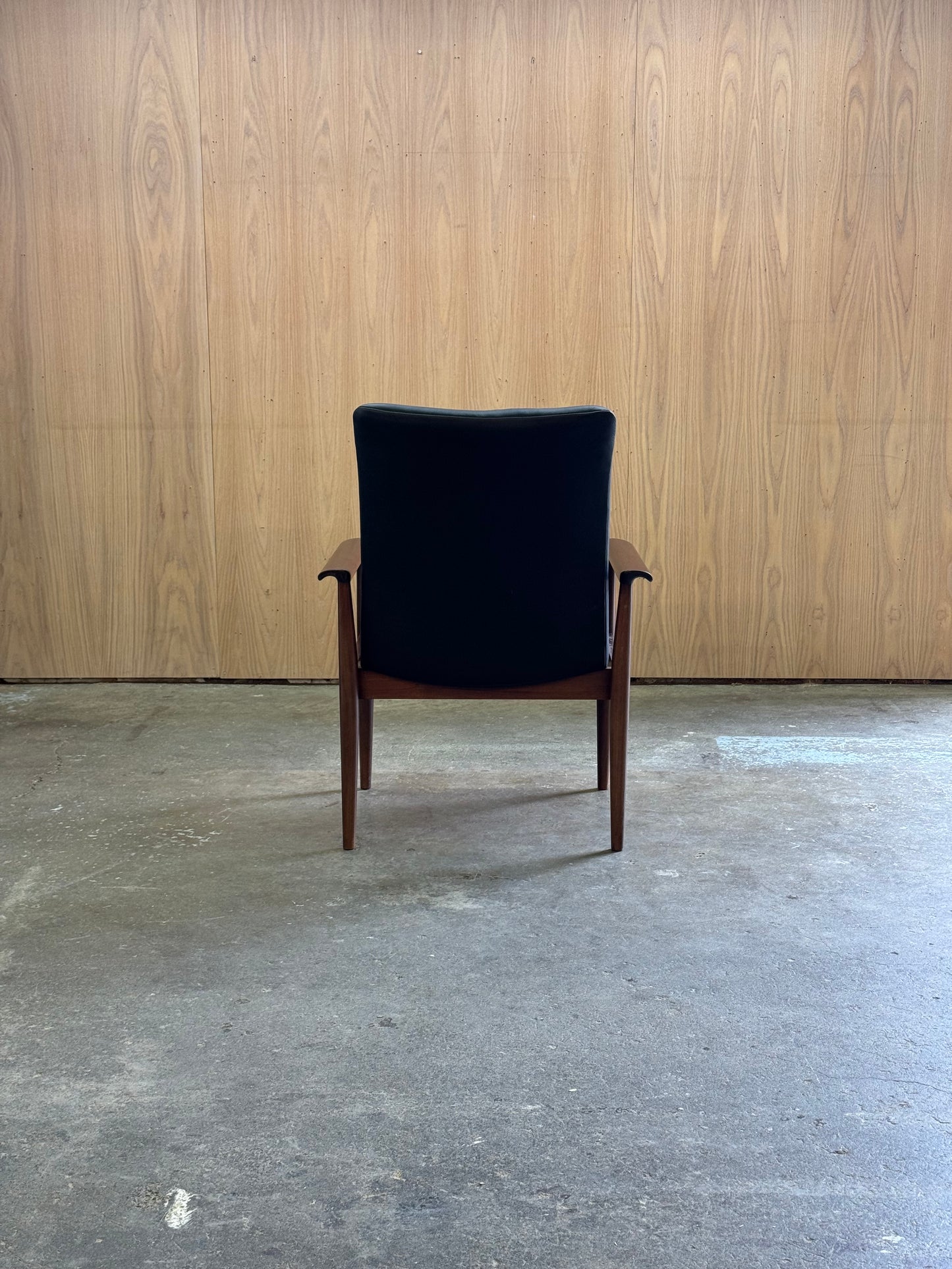 1970s Diplomat Chair by Finn Juhl for Cado in rosewood and black leather