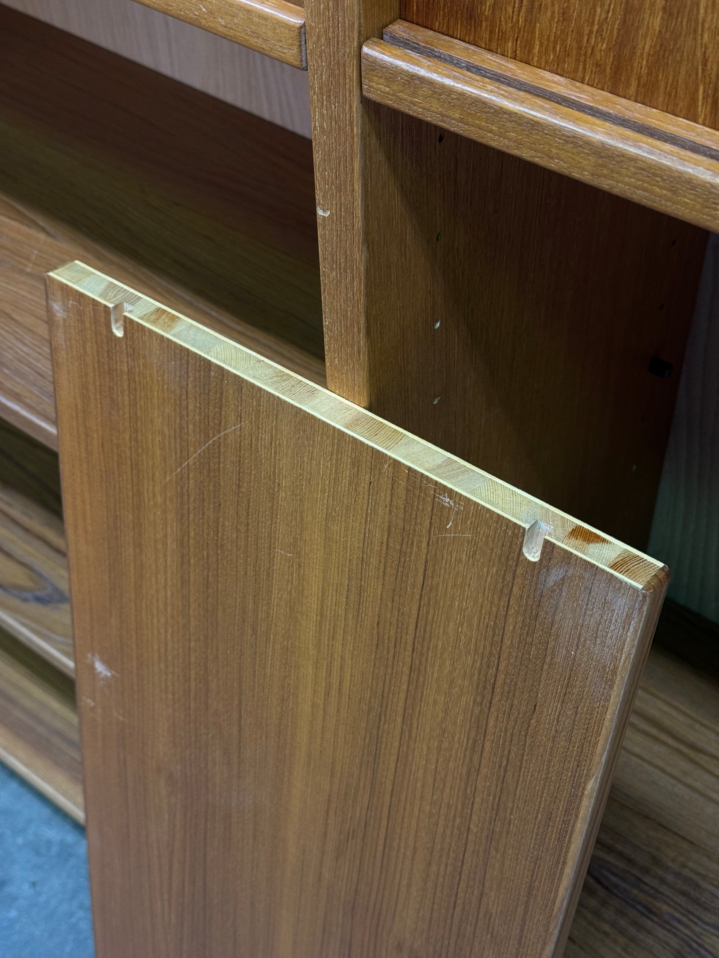 1960s RY Wall Unit by Hans J. Wegner for Ry Mobler in teak (2 modules)