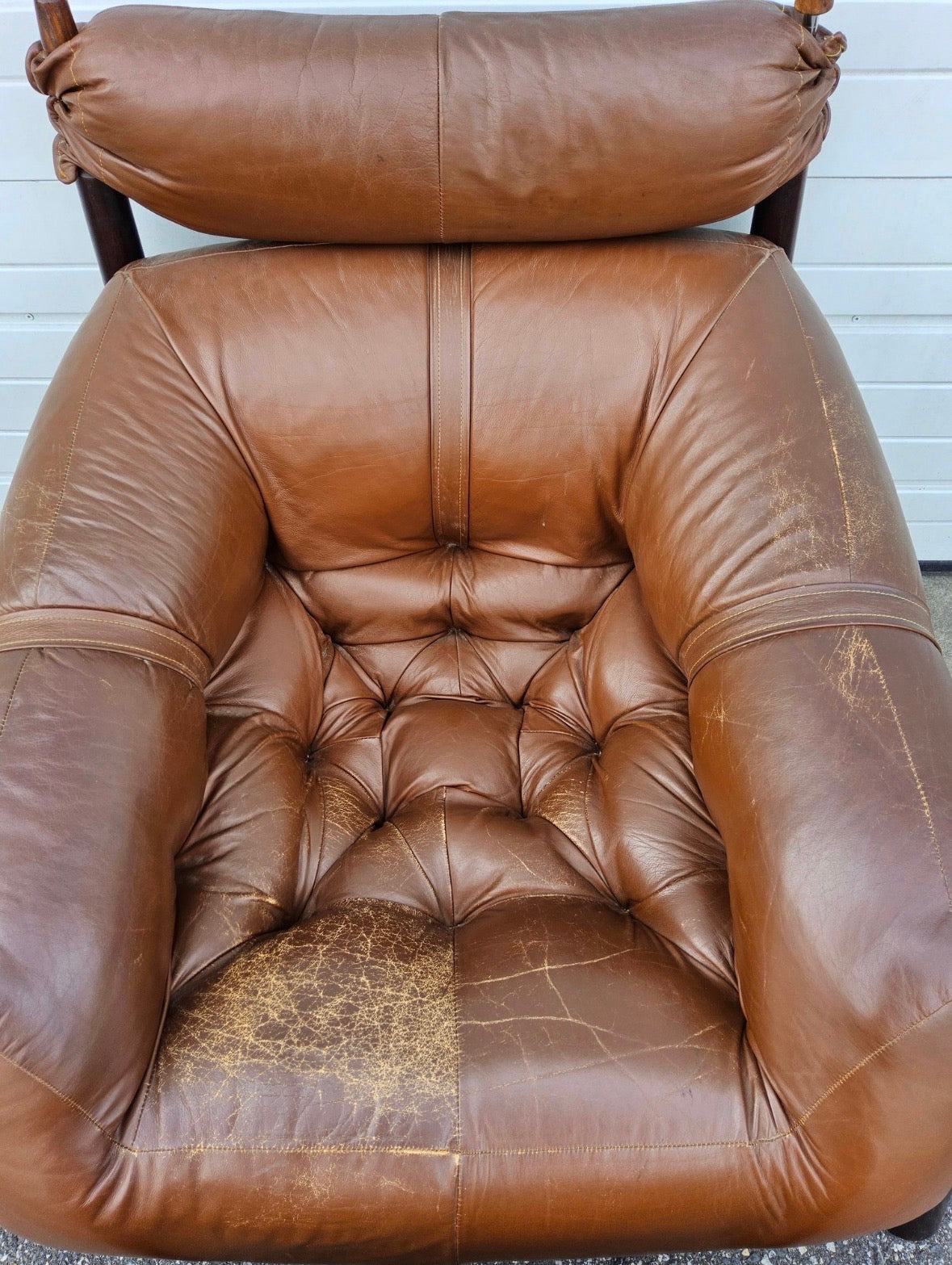 1970s MP-81 Lounge Chair and Ottoman by Percival Lafer, Completely Original.