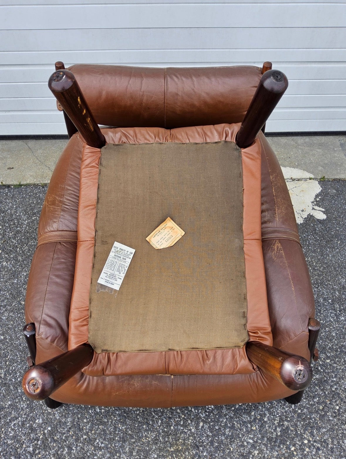 1970s MP-81 Lounge Chair and Ottoman by Percival Lafer, Completely Original.