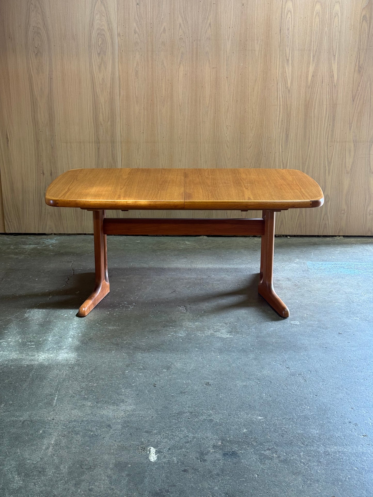 1960s Danish extending dining table in teak