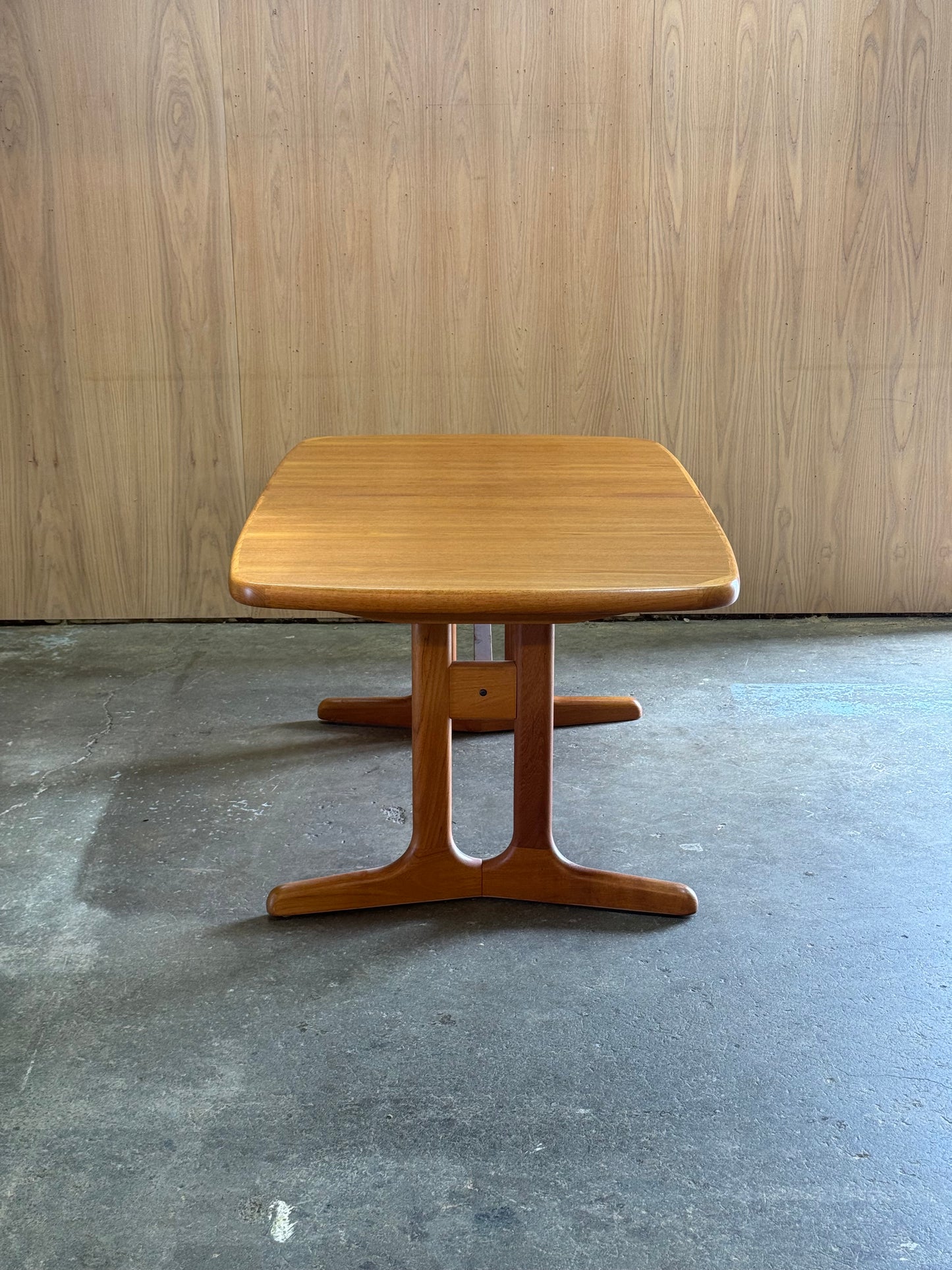 1960s Danish extending dining table in teak