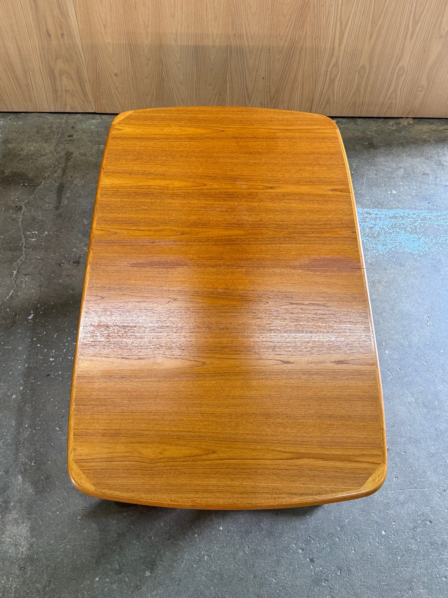 1960s Danish extending dining table in teak