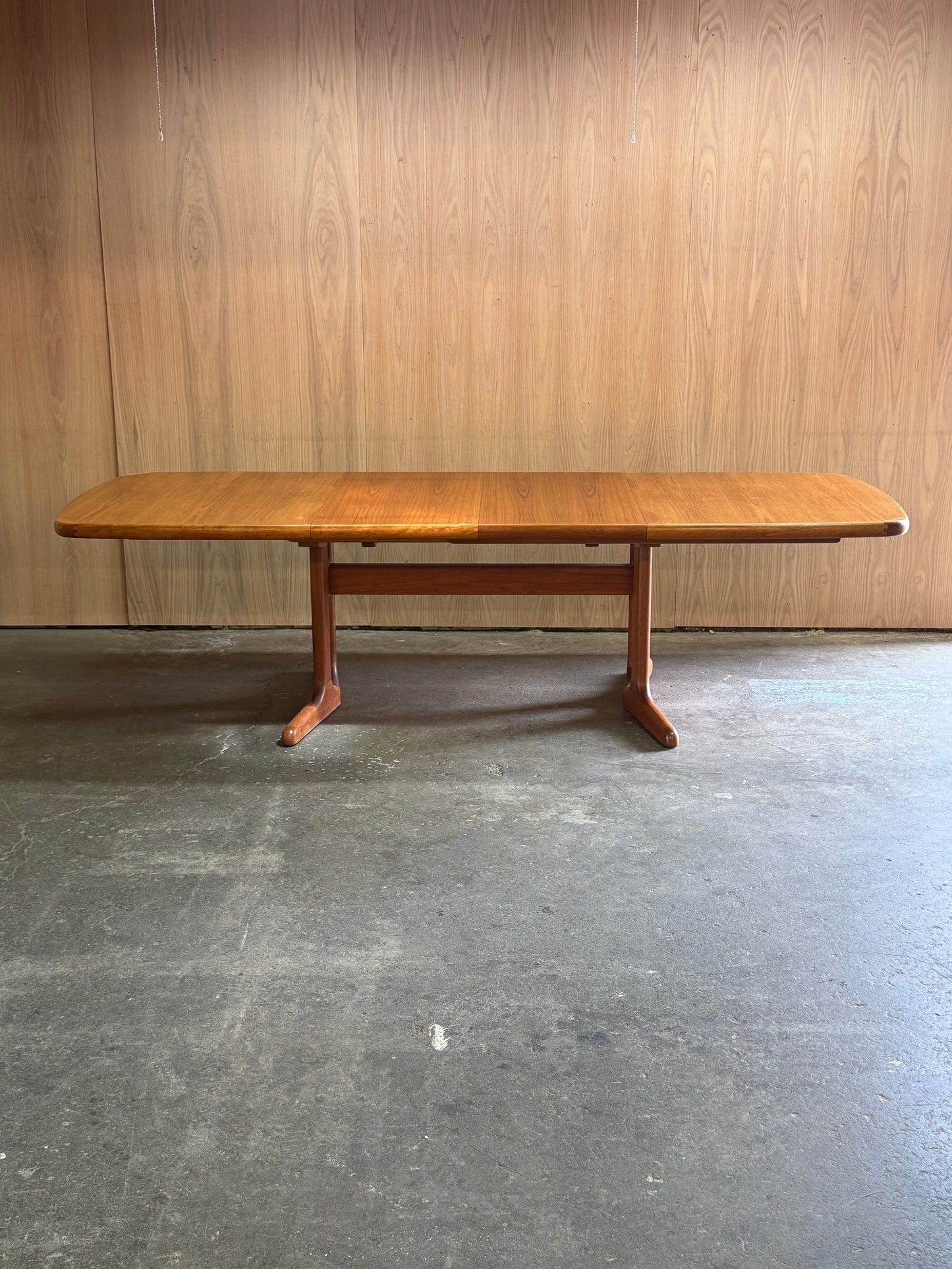 1960s Danish extending dining table in teak