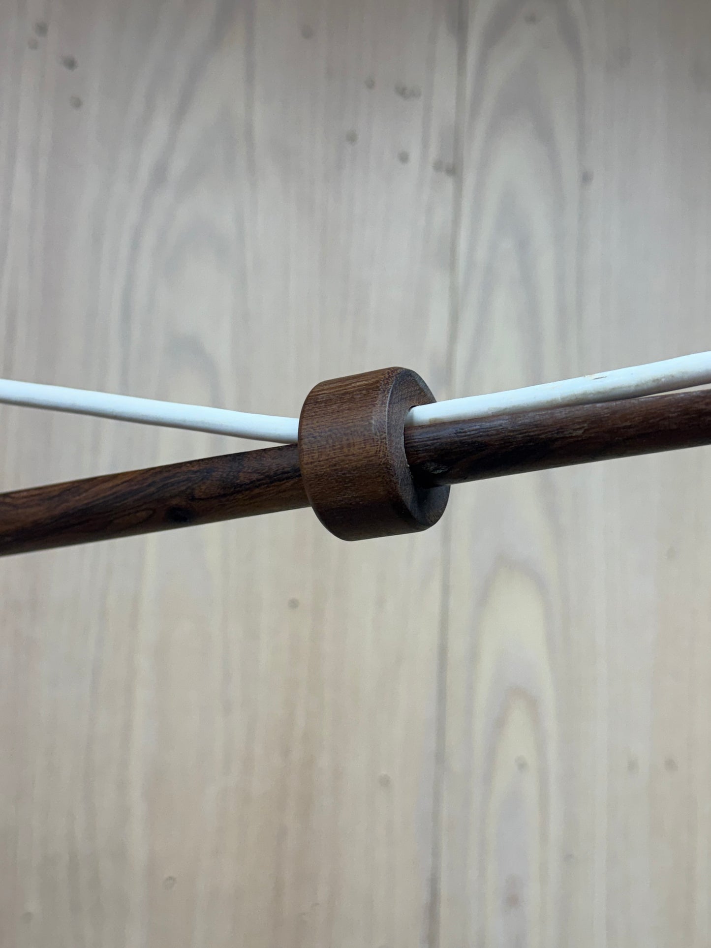 1950s Wall Lamp in rosewood and olive glass