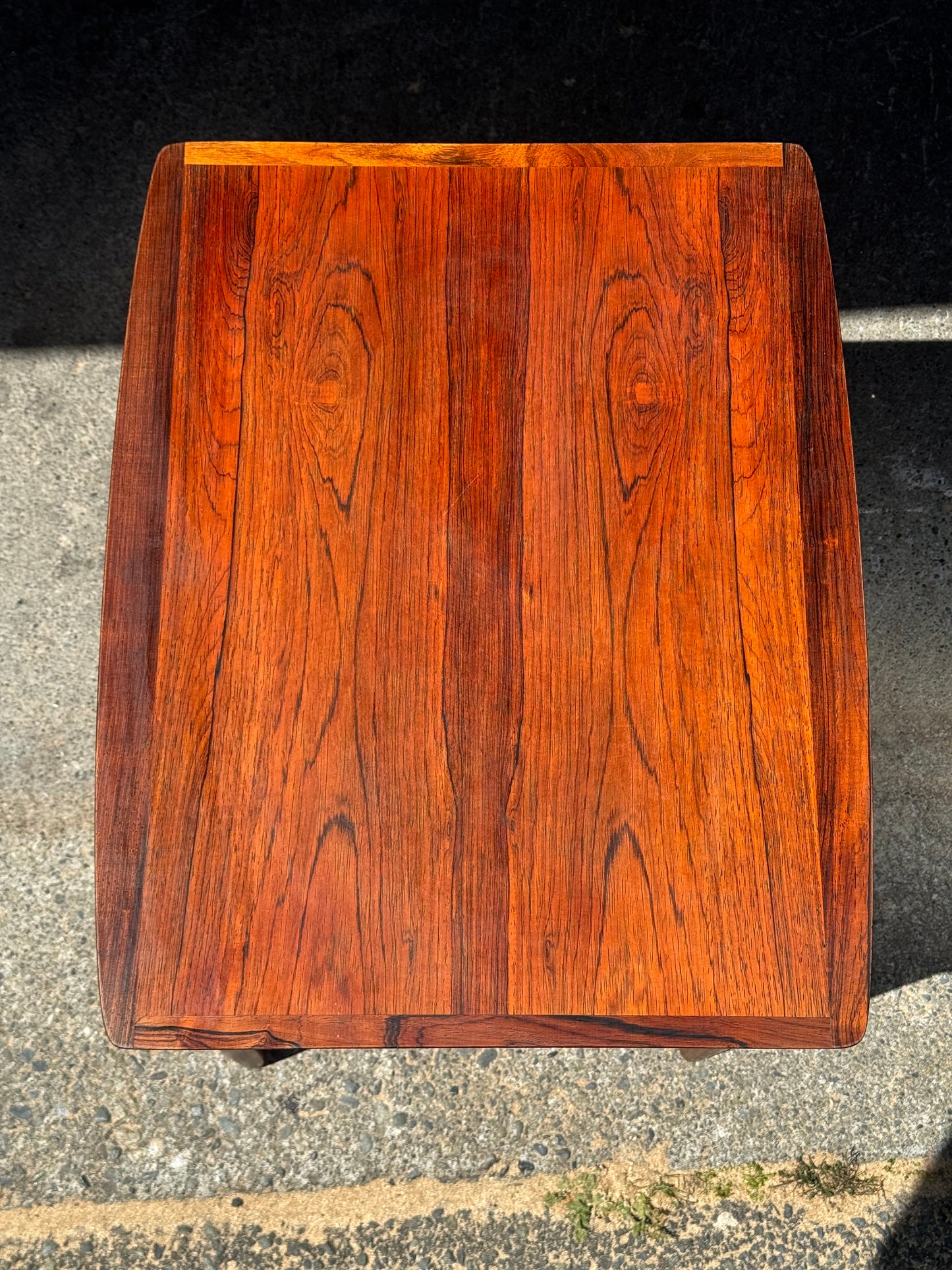 1960s Set of 3 Nesting Tables by Erling Torvits for Heltborg Møbler in rosewood