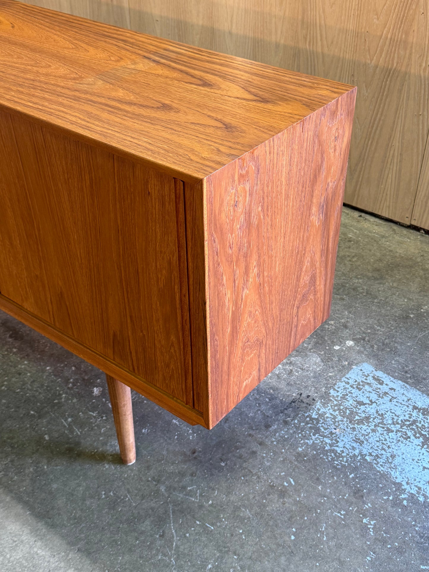 1960s Credenza by Dyrlund in teak with sliding doors and four drawers