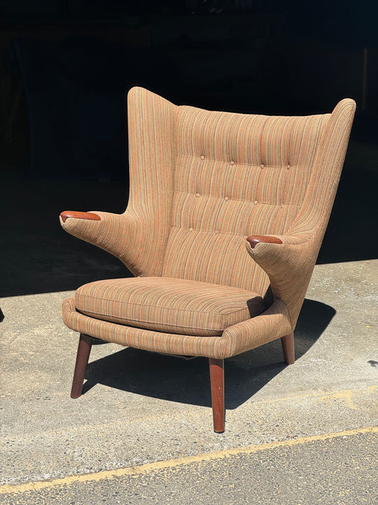 1960s AP19 "Papa Bear" Lounge Chair by Hans J. Wegner for A.P. Stolen in teak