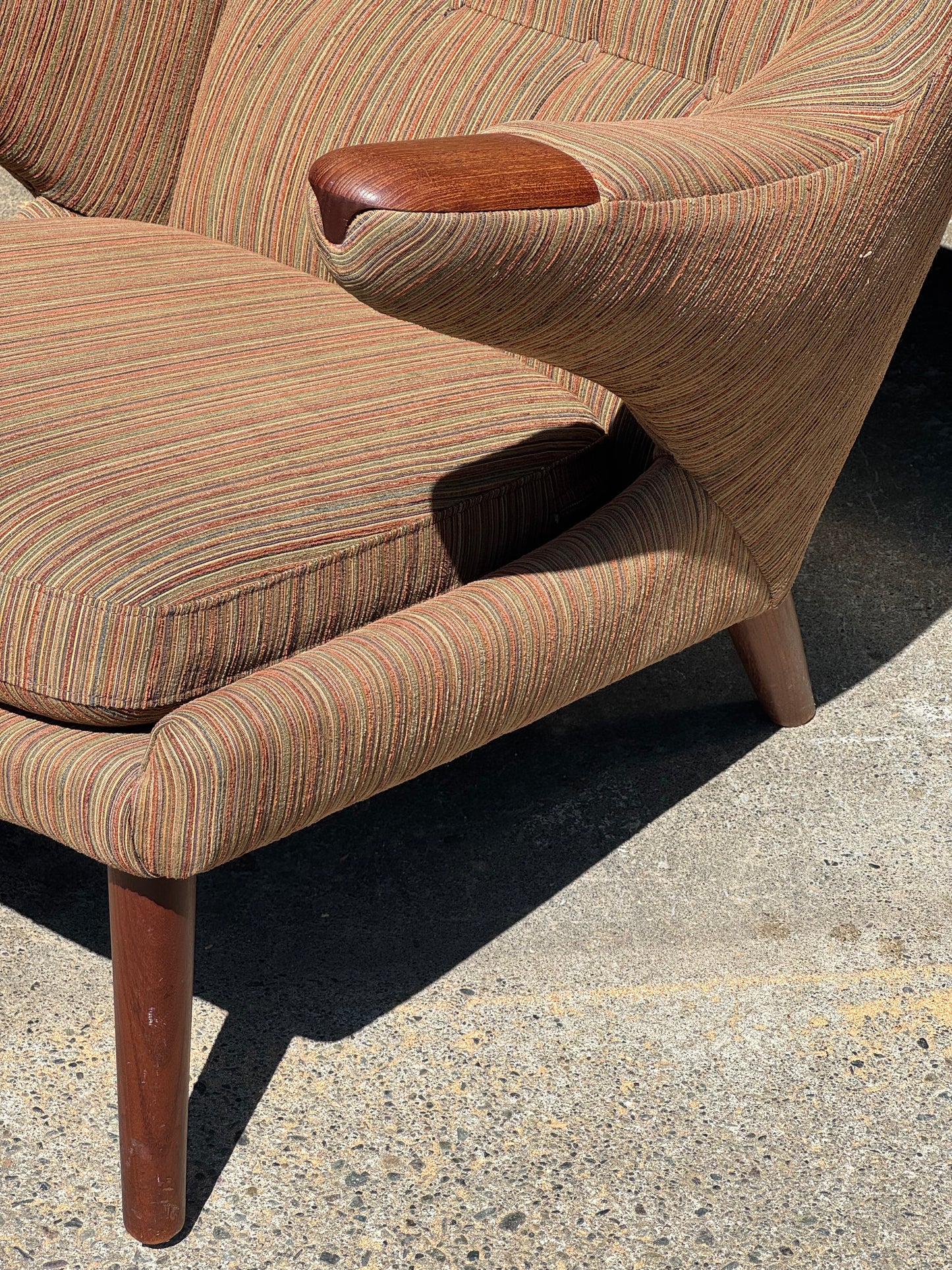 1960s AP19 "Papa Bear" Lounge Chair by Hans J. Wegner for A.P. Stolen in teak