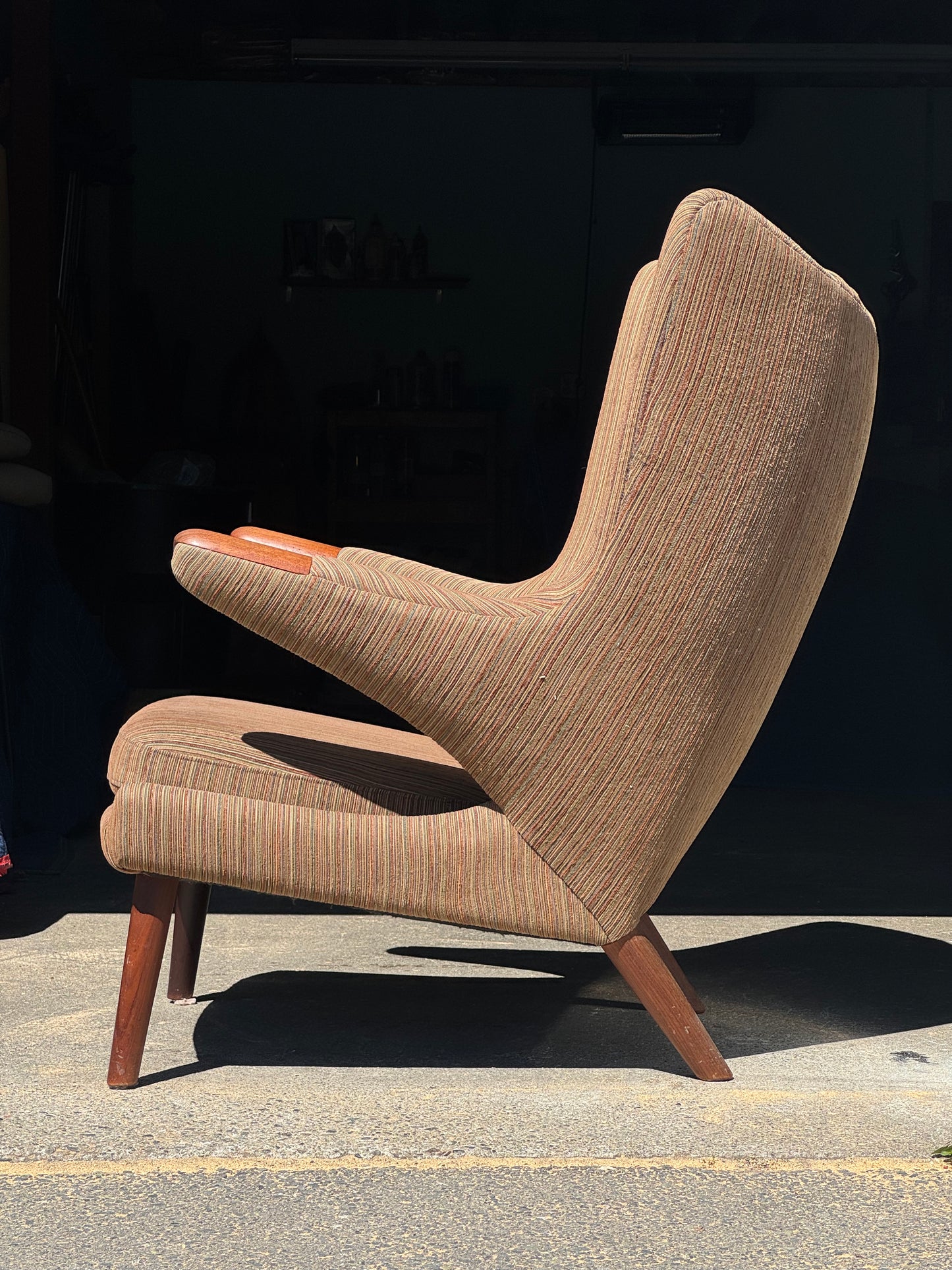 1960s AP19 "Papa Bear" Lounge Chair by Hans J. Wegner for A.P. Stolen in teak