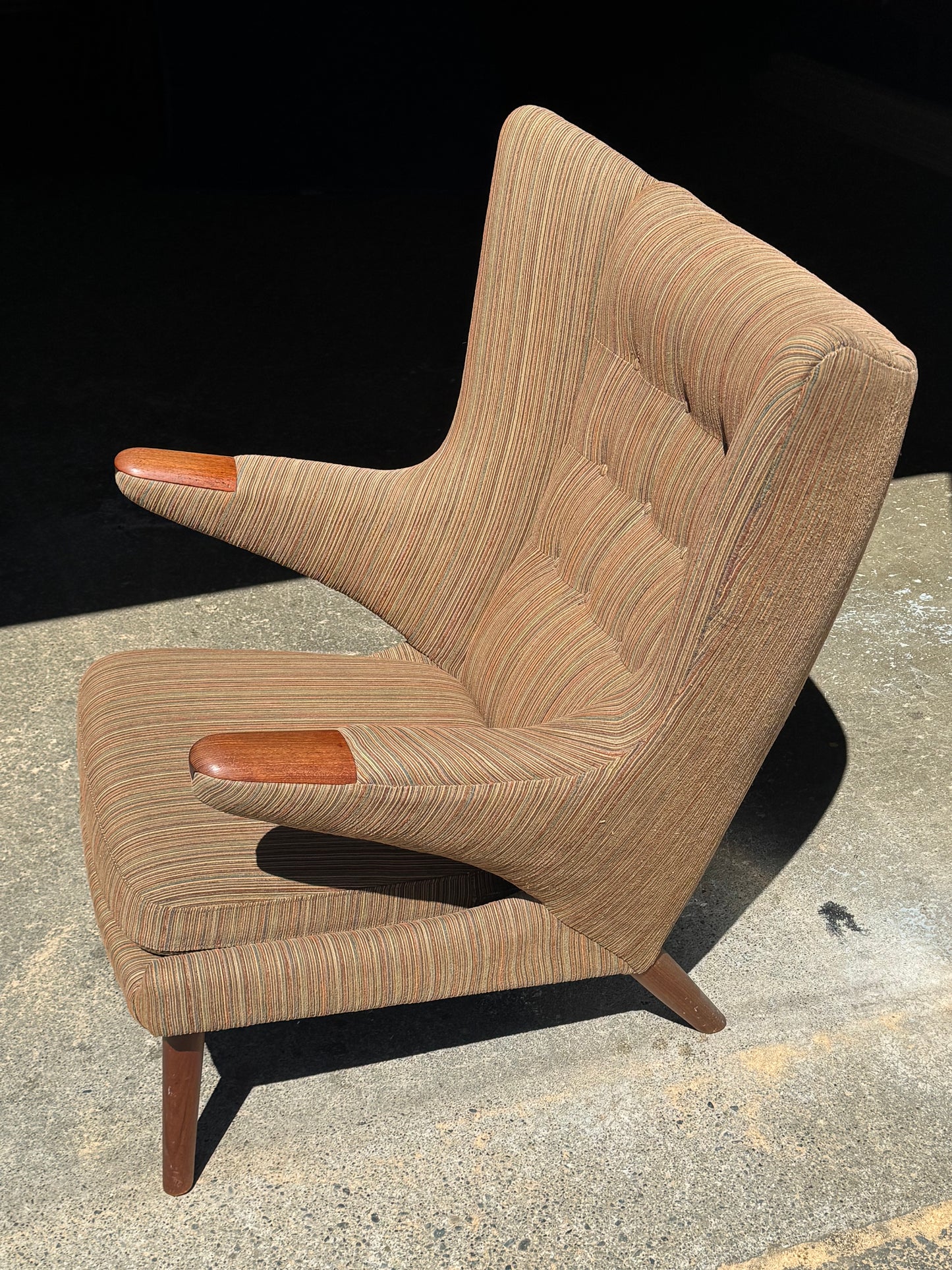 1960s AP19 "Papa Bear" Lounge Chair by Hans J. Wegner for A.P. Stolen in teak