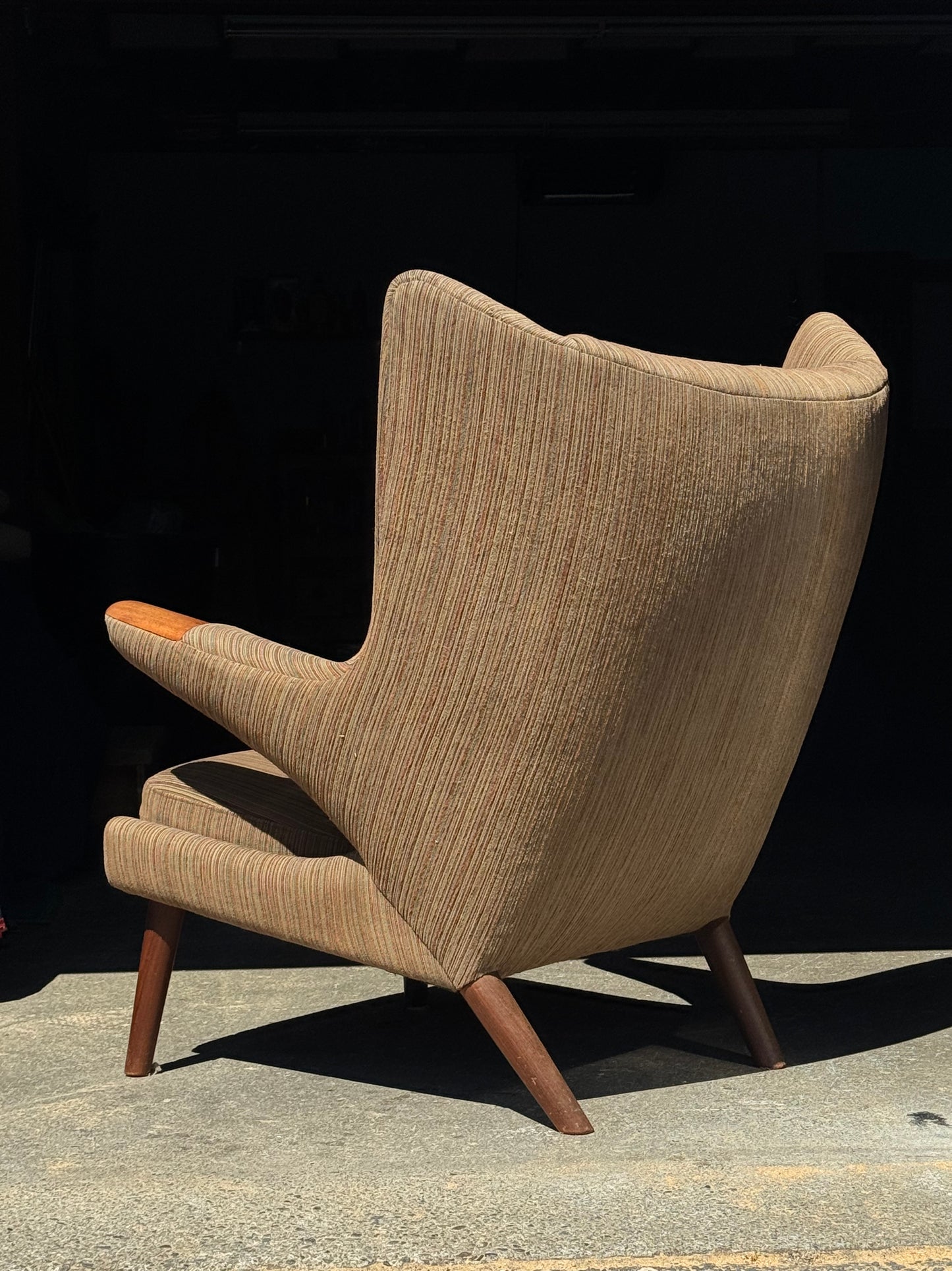 1960s AP19 "Papa Bear" Lounge Chair by Hans J. Wegner for A.P. Stolen in teak