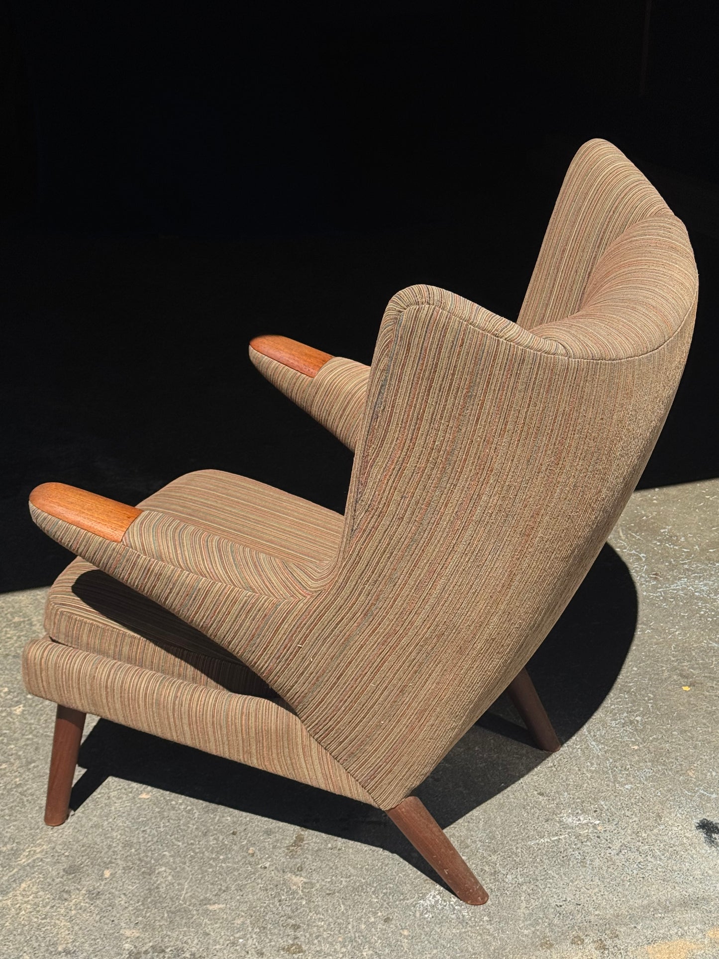 1960s AP19 "Papa Bear" Lounge Chair by Hans J. Wegner for A.P. Stolen in teak