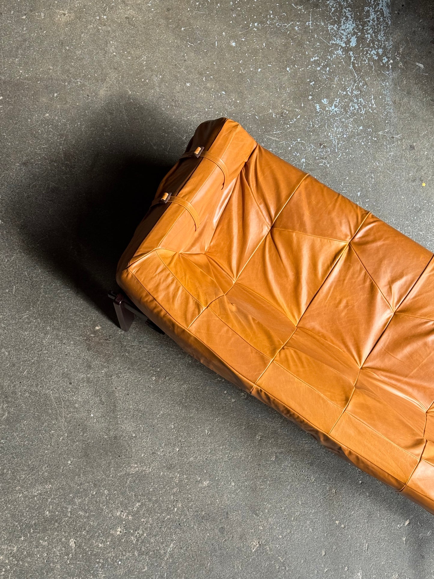 1960s MP91 Sofa by Percival Lafer in hardwood and Italian leather