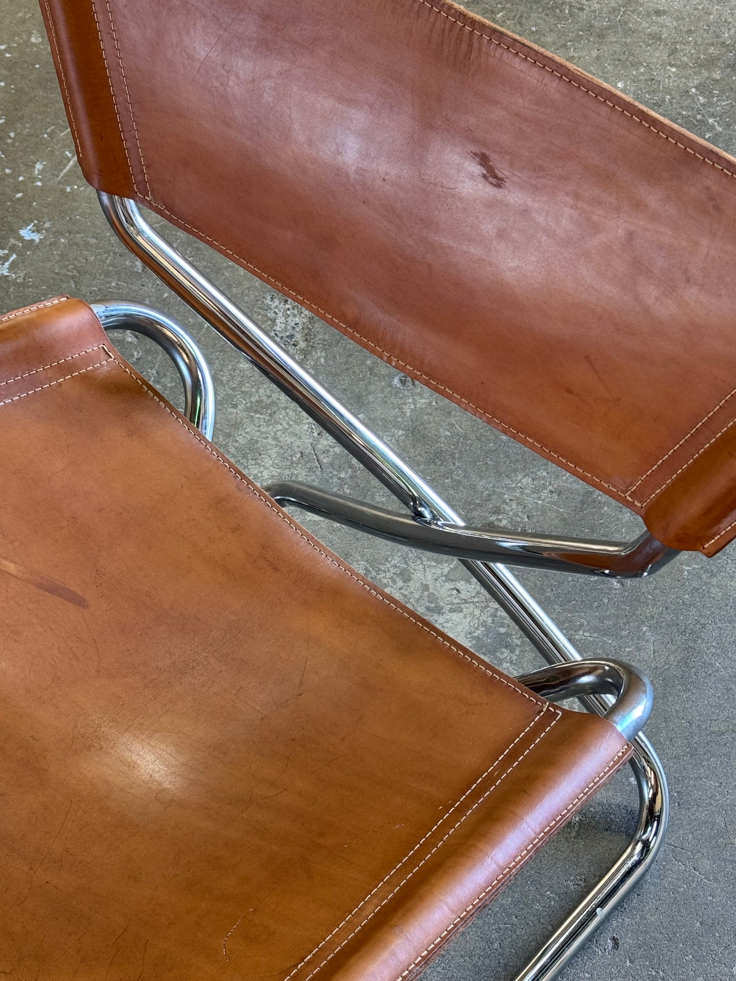 1960s Z Down Chair by Erik Magnussen for Torben Orskov in steel and leather