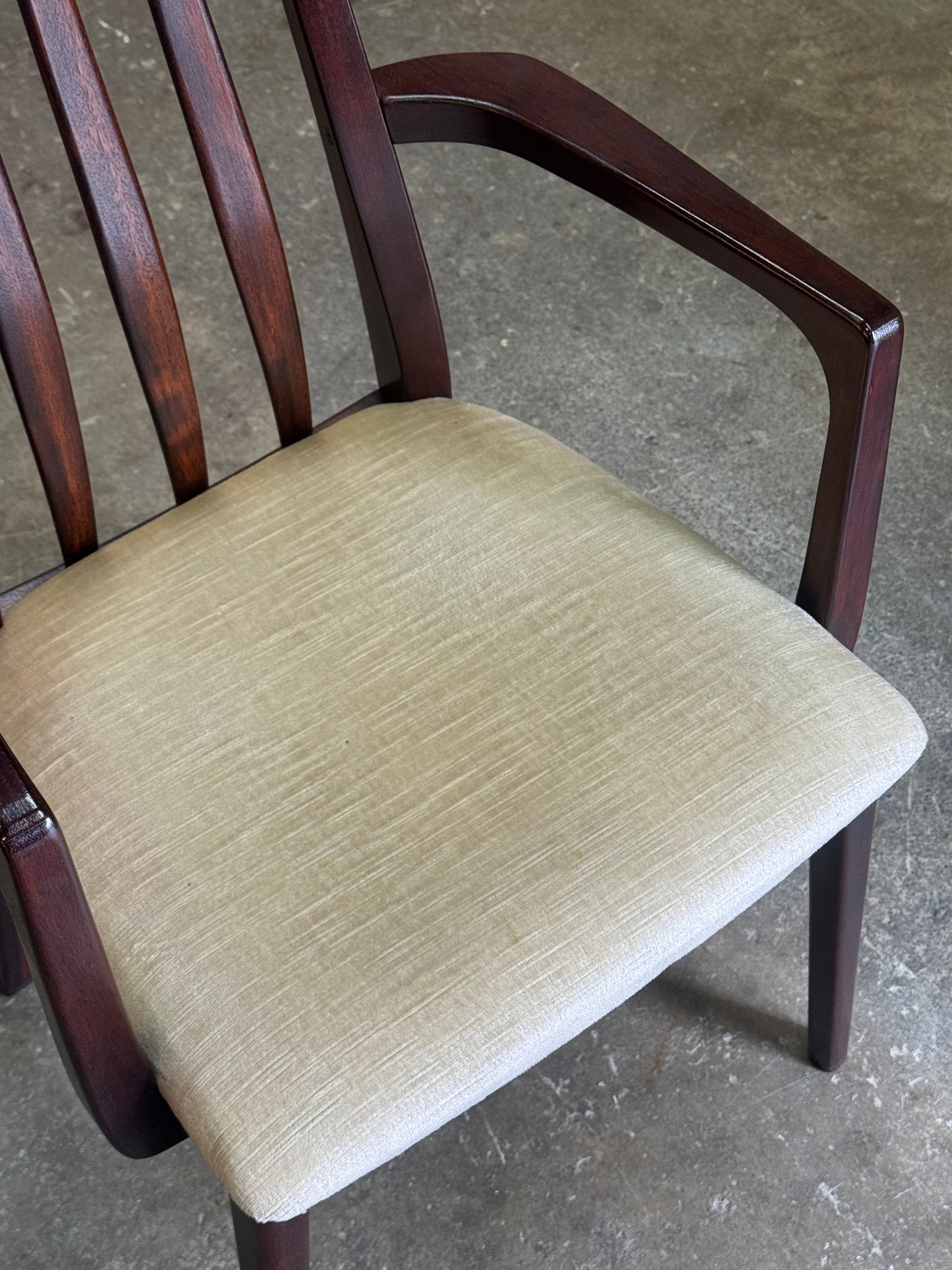 1960s Dining Chairs Set by Benny Linden in rosewood and original fabric