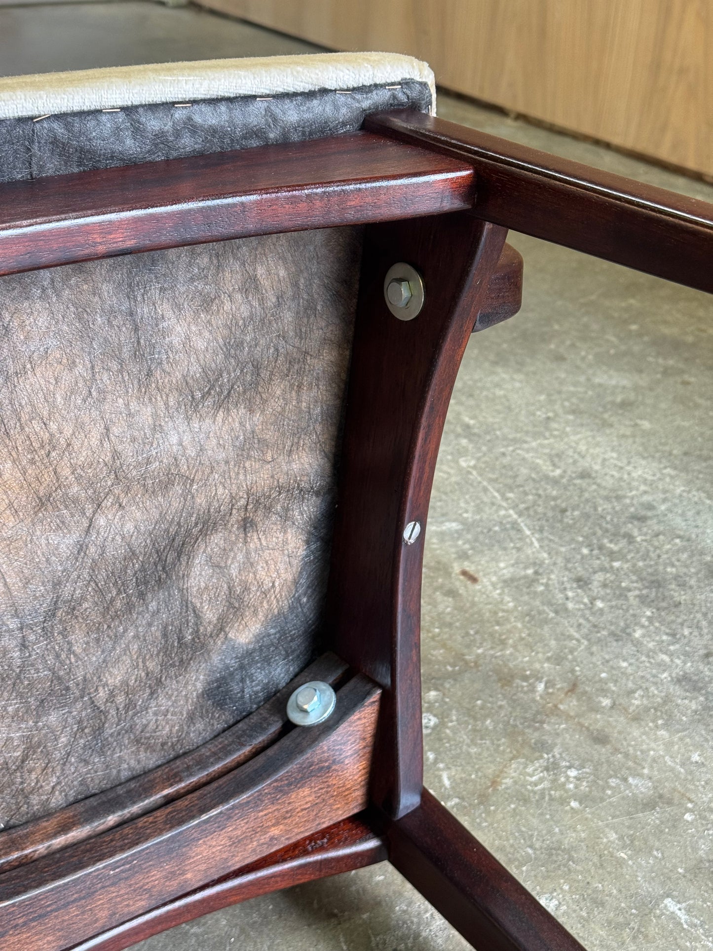 1960s Dining Chairs Set by Benny Linden in rosewood and original fabric