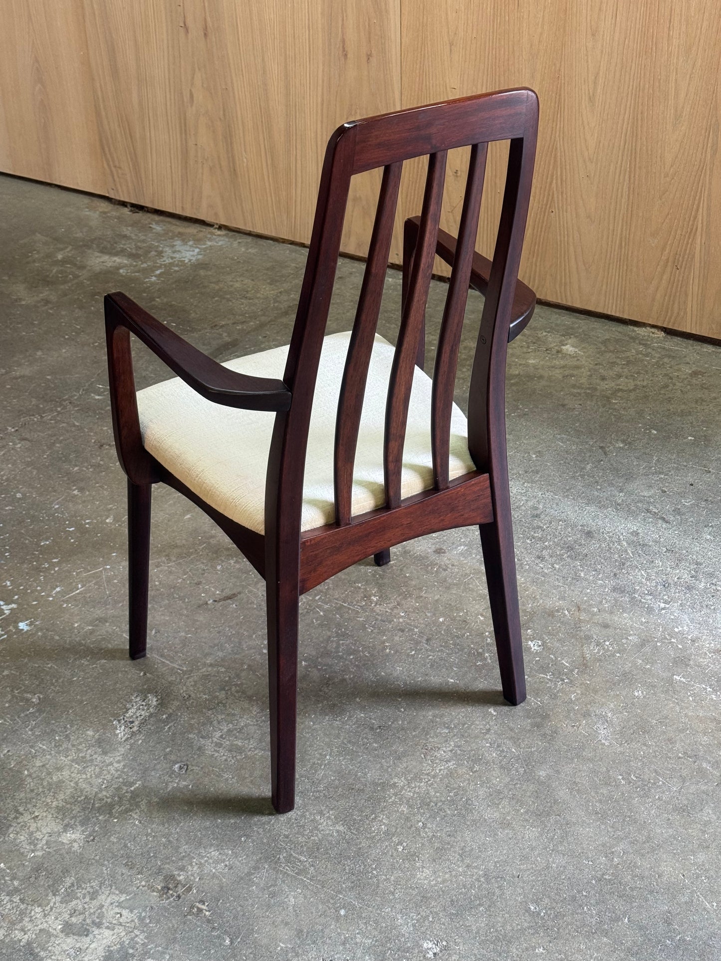 1960s Dining Chairs Set by Benny Linden in rosewood and original fabric