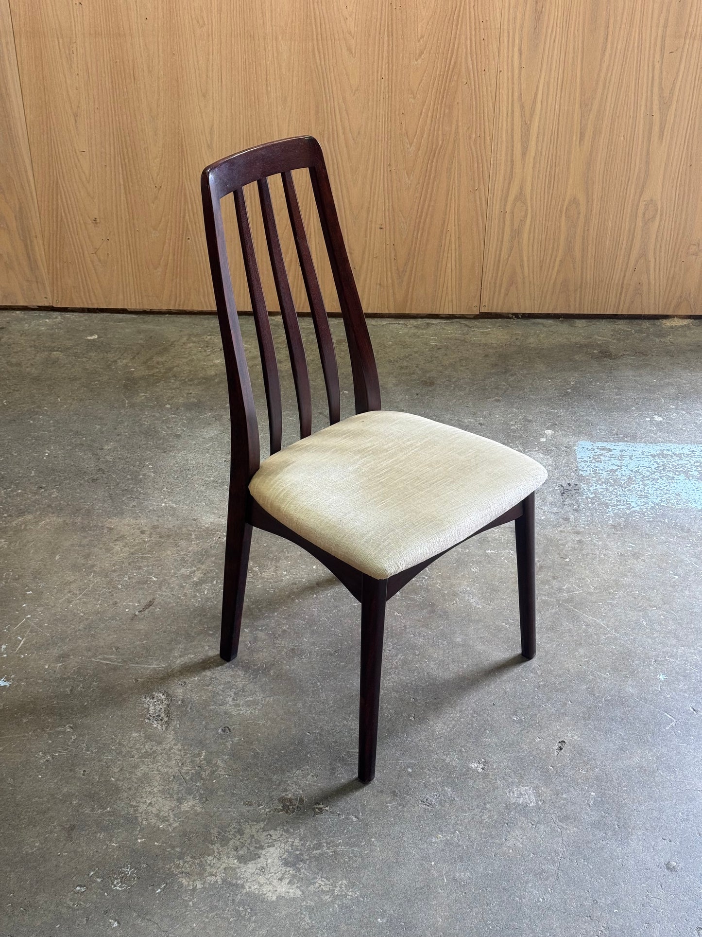 1960s Dining Chairs Set by Benny Linden in rosewood and original fabric