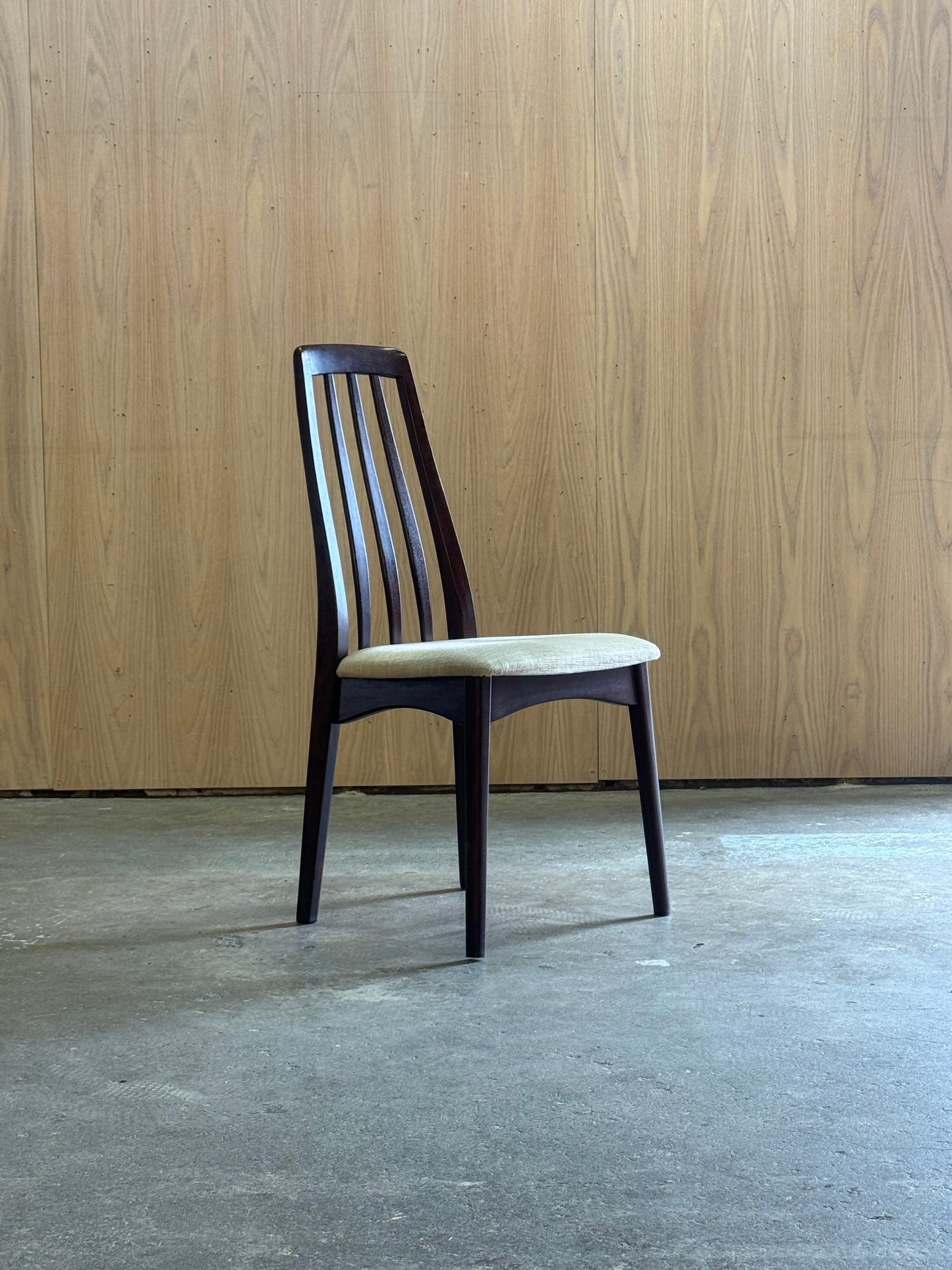 1960s Dining Chairs Set by Benny Linden in rosewood and original fabric