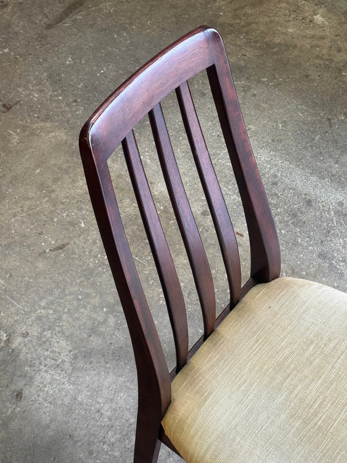 1960s Dining Chairs Set by Benny Linden in rosewood and original fabric
