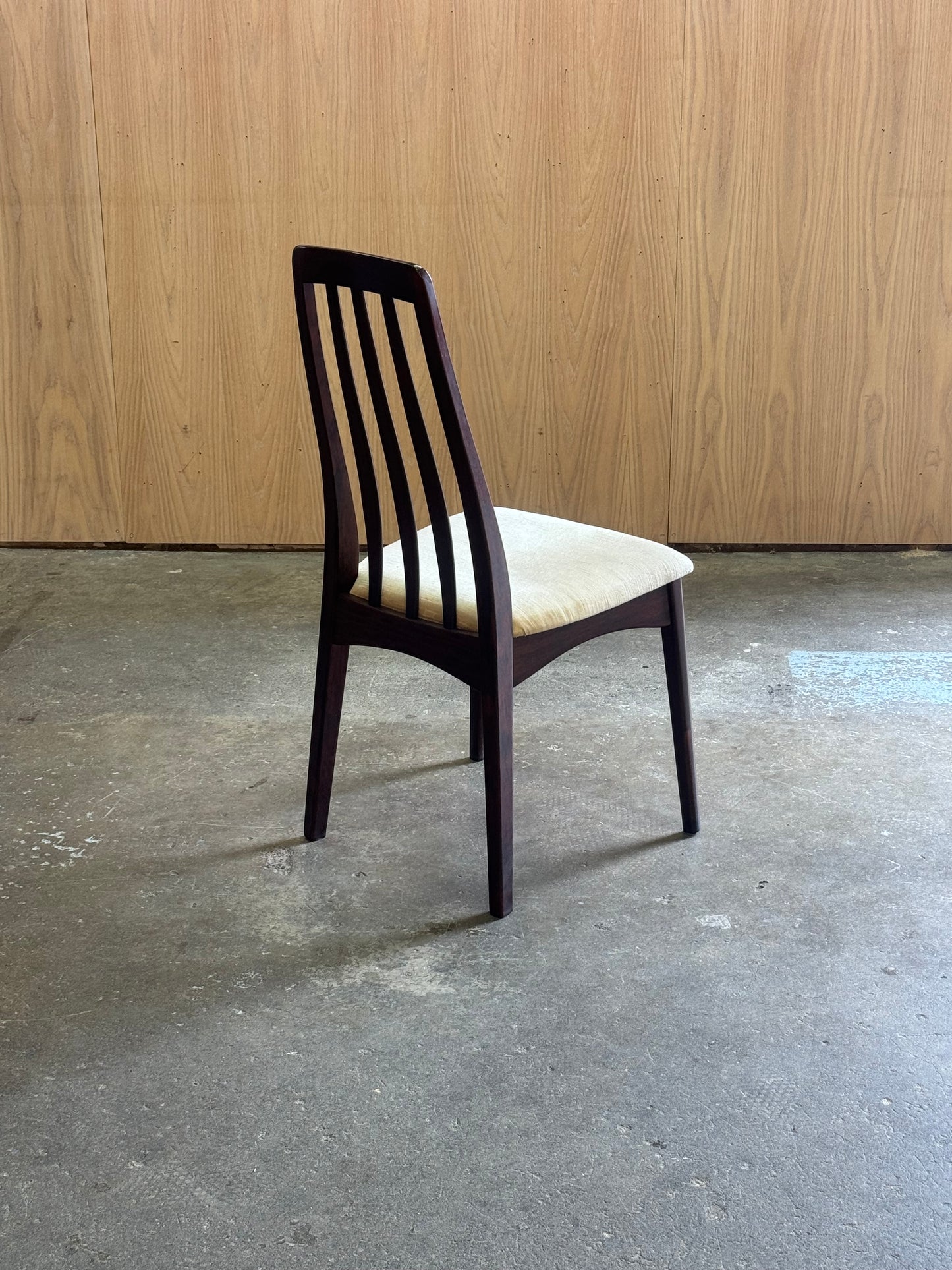 1960s Dining Chairs Set by Benny Linden in rosewood and original fabric