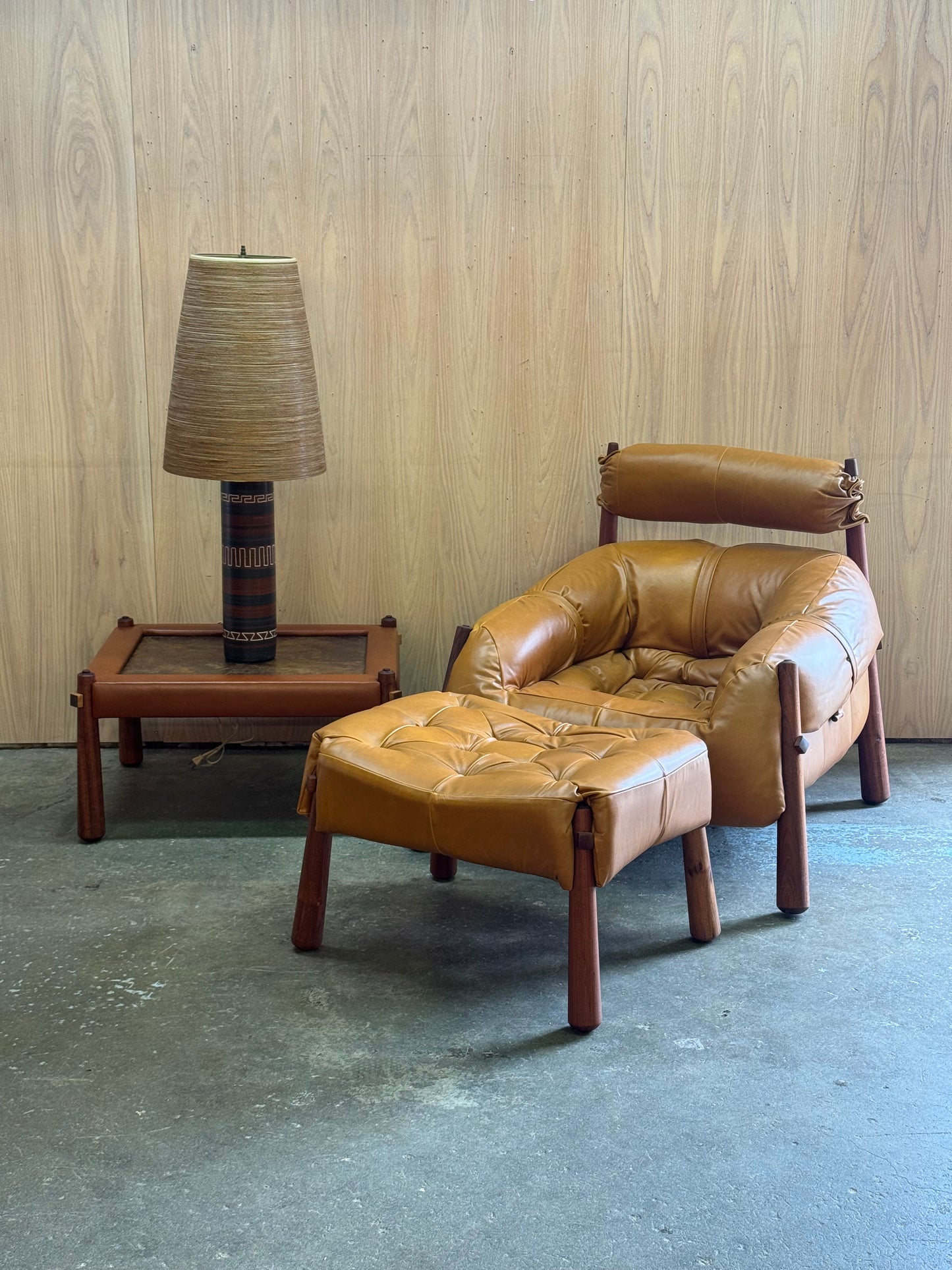 1960s Large Table Lamp by Lotte and Gunnar Bostlund in Hand-painted ceramic