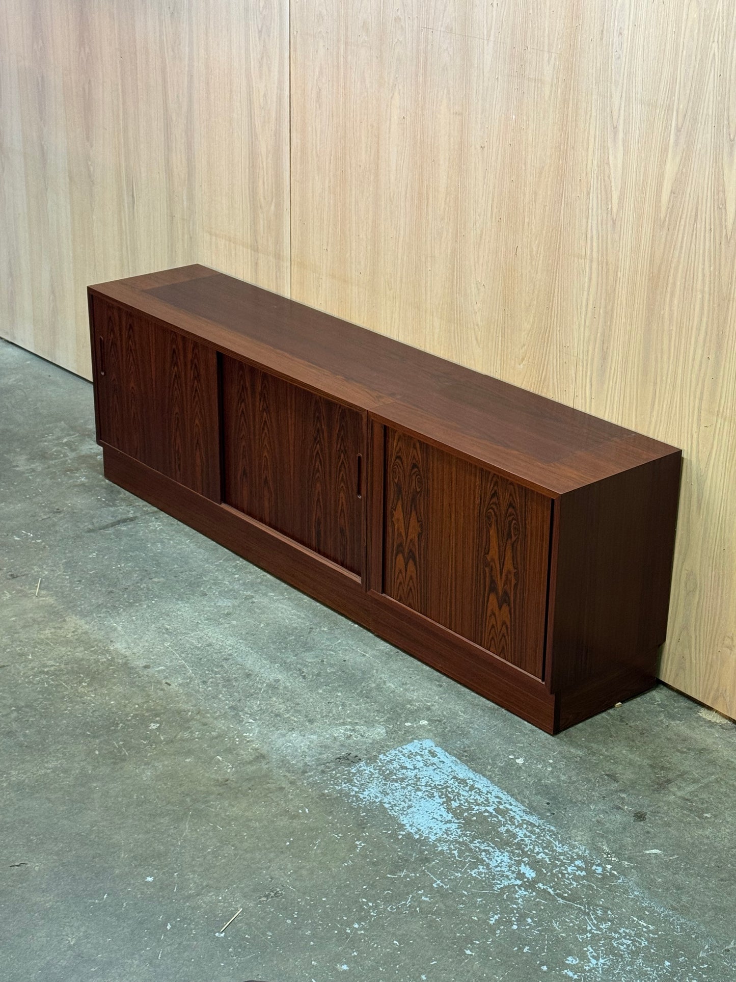 1960s Tambour door Cabinet by Poul Hundevad for Hundevad and Co in rosewood