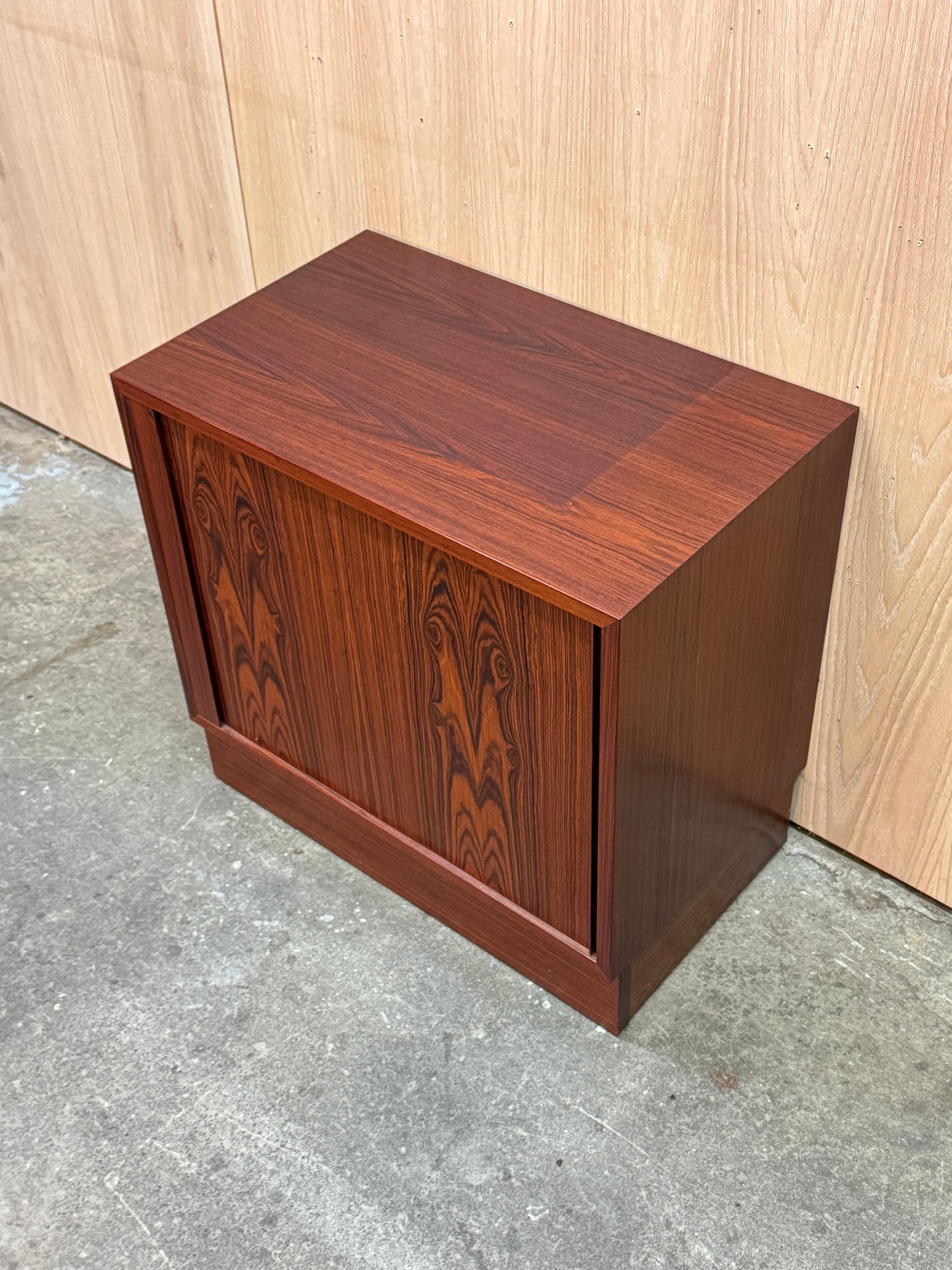 1960s Tambour door Cabinet by Poul Hundevad for Hundevad and Co in rosewood