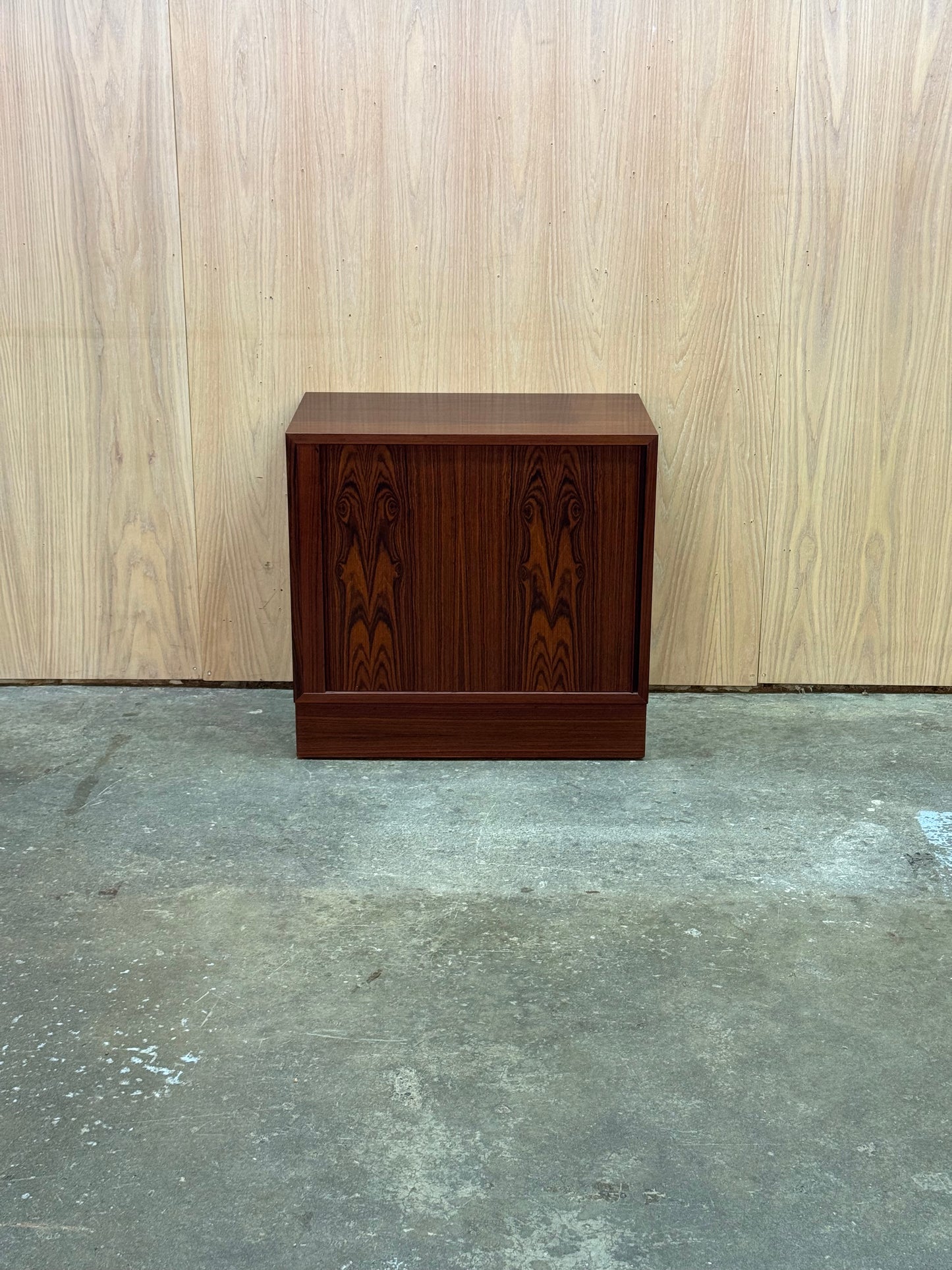 1960s Tambour door Cabinet by Poul Hundevad for Hundevad and Co in rosewood