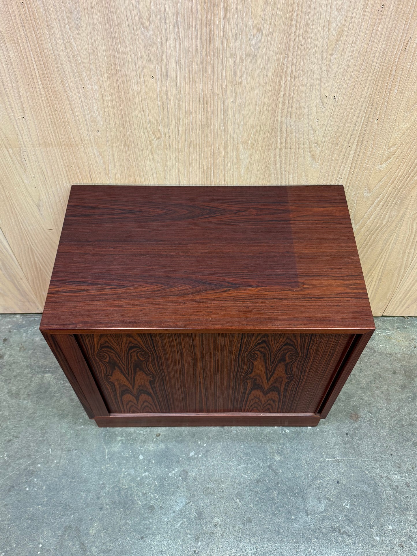 1960s Tambour door Cabinet by Poul Hundevad for Hundevad and Co in rosewood