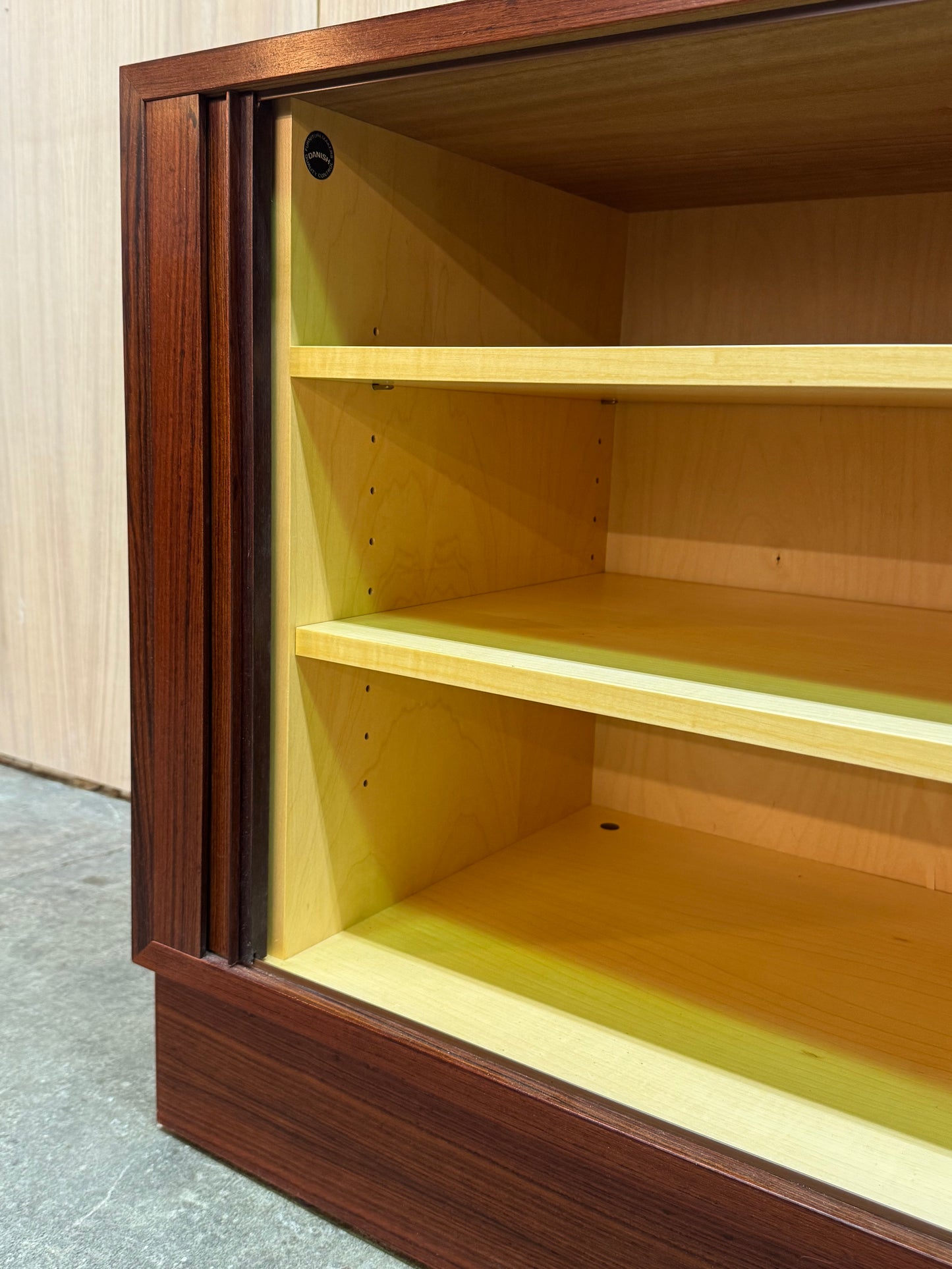 1960s Tambour door Cabinet by Poul Hundevad for Hundevad and Co in rosewood