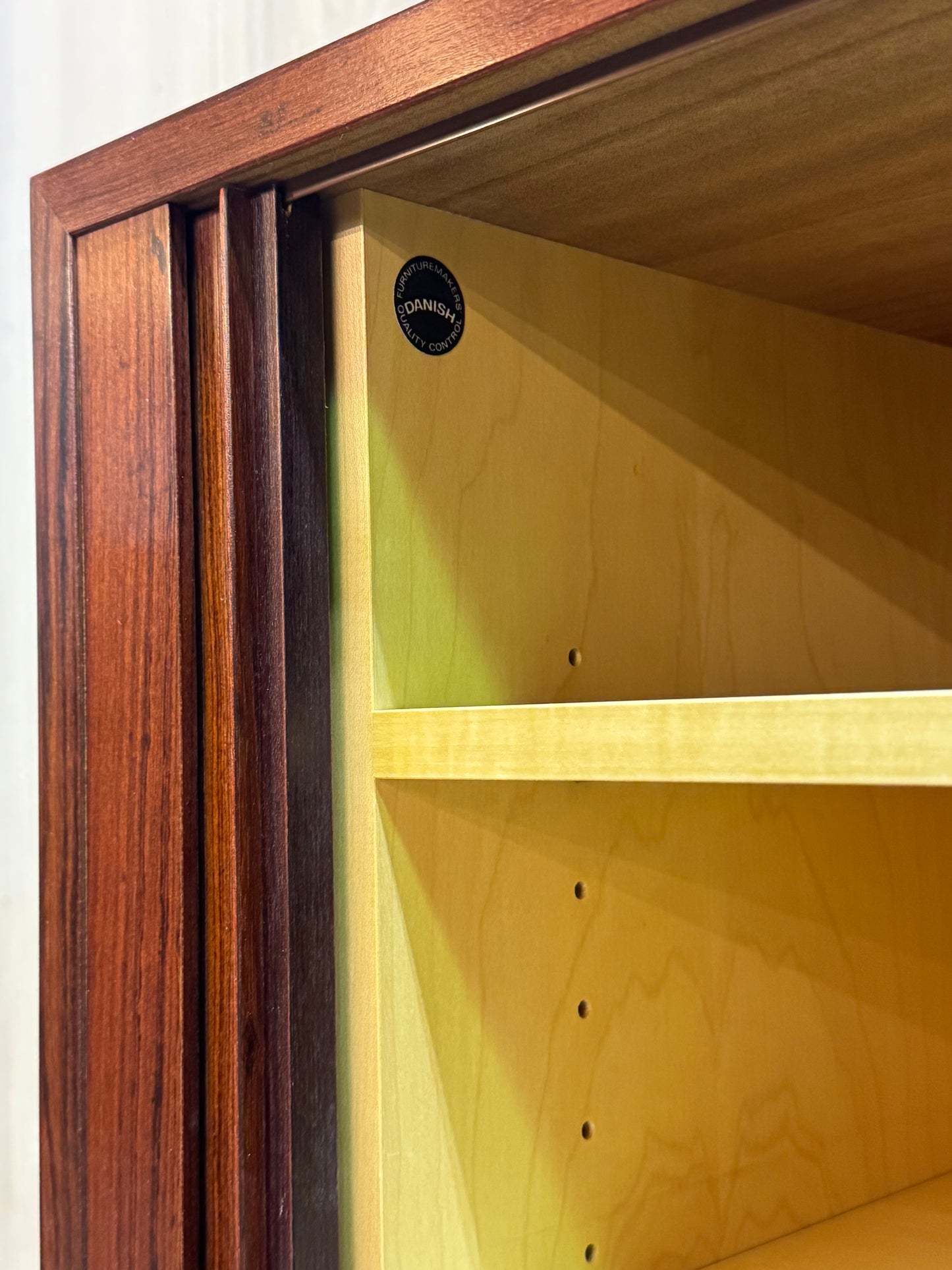 1960s Tambour door Cabinet by Poul Hundevad for Hundevad and Co in rosewood