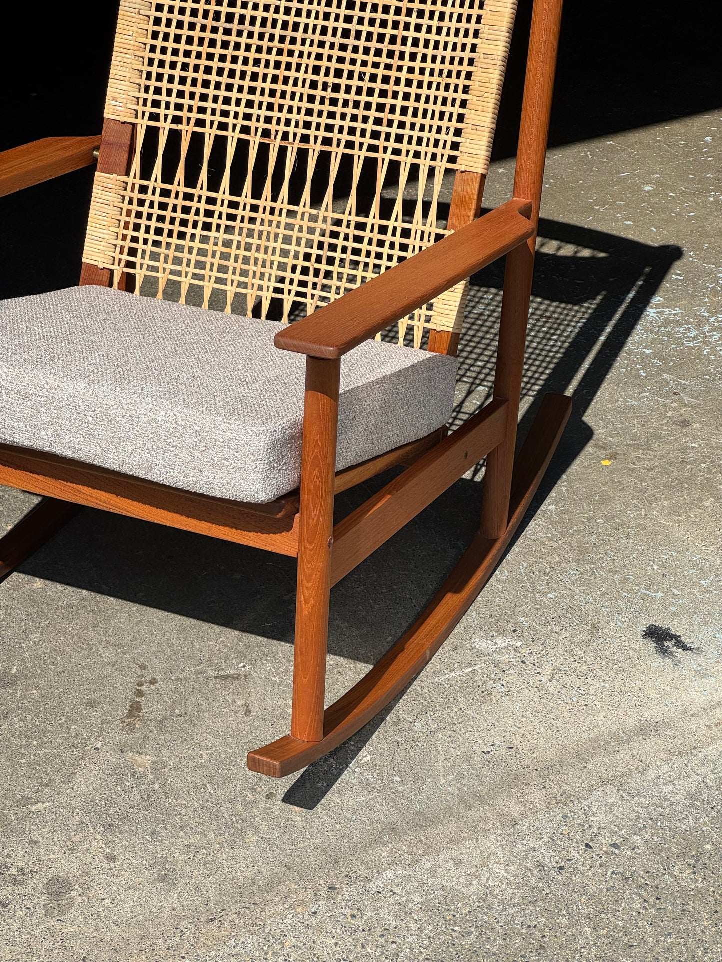 1950s Model 532-A Rocking Chair by Hans Olsen for Juul Kristensen