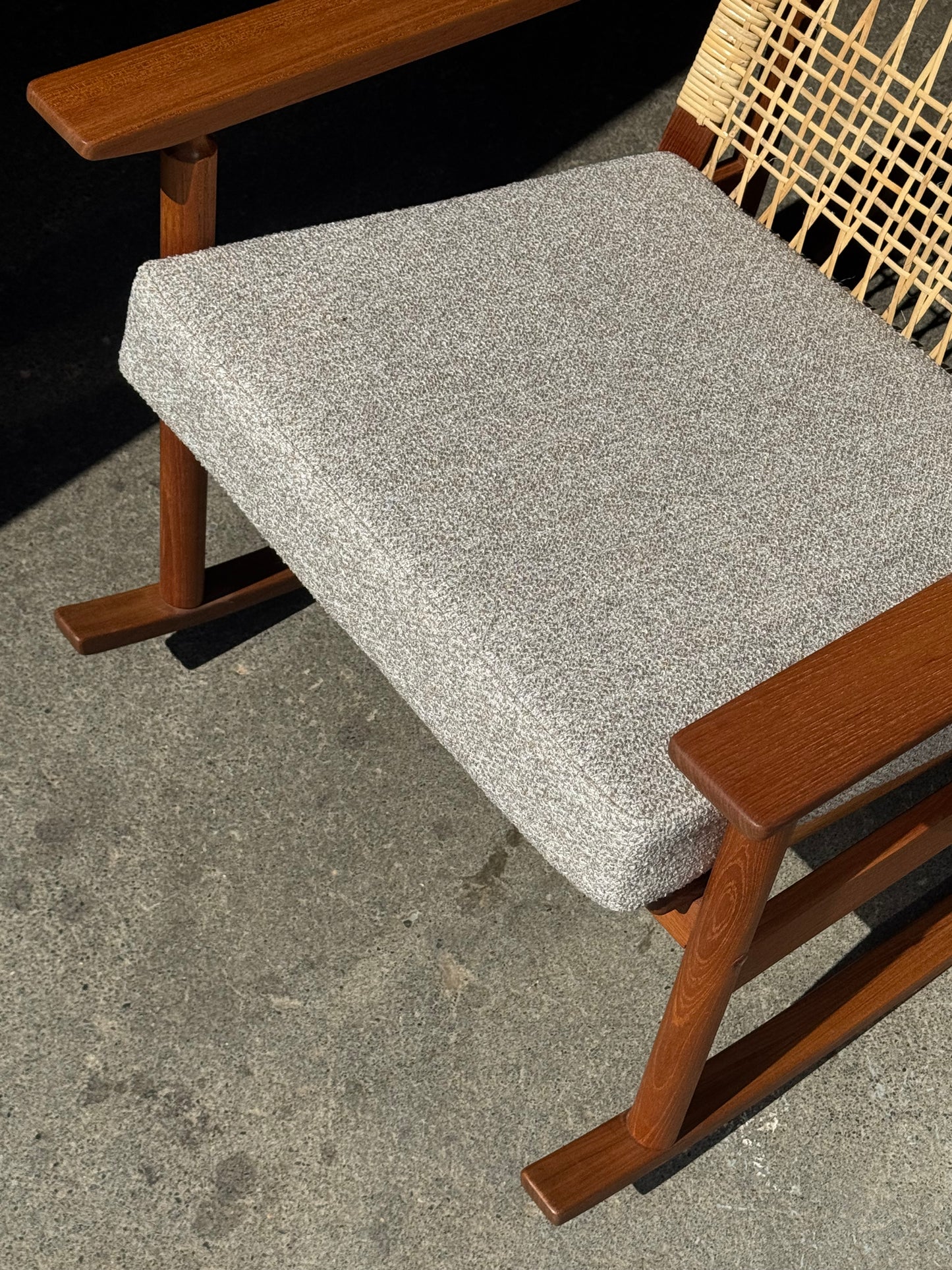 1950s Model 532-A Rocking Chair by Hans Olsen for Juul Kristensen