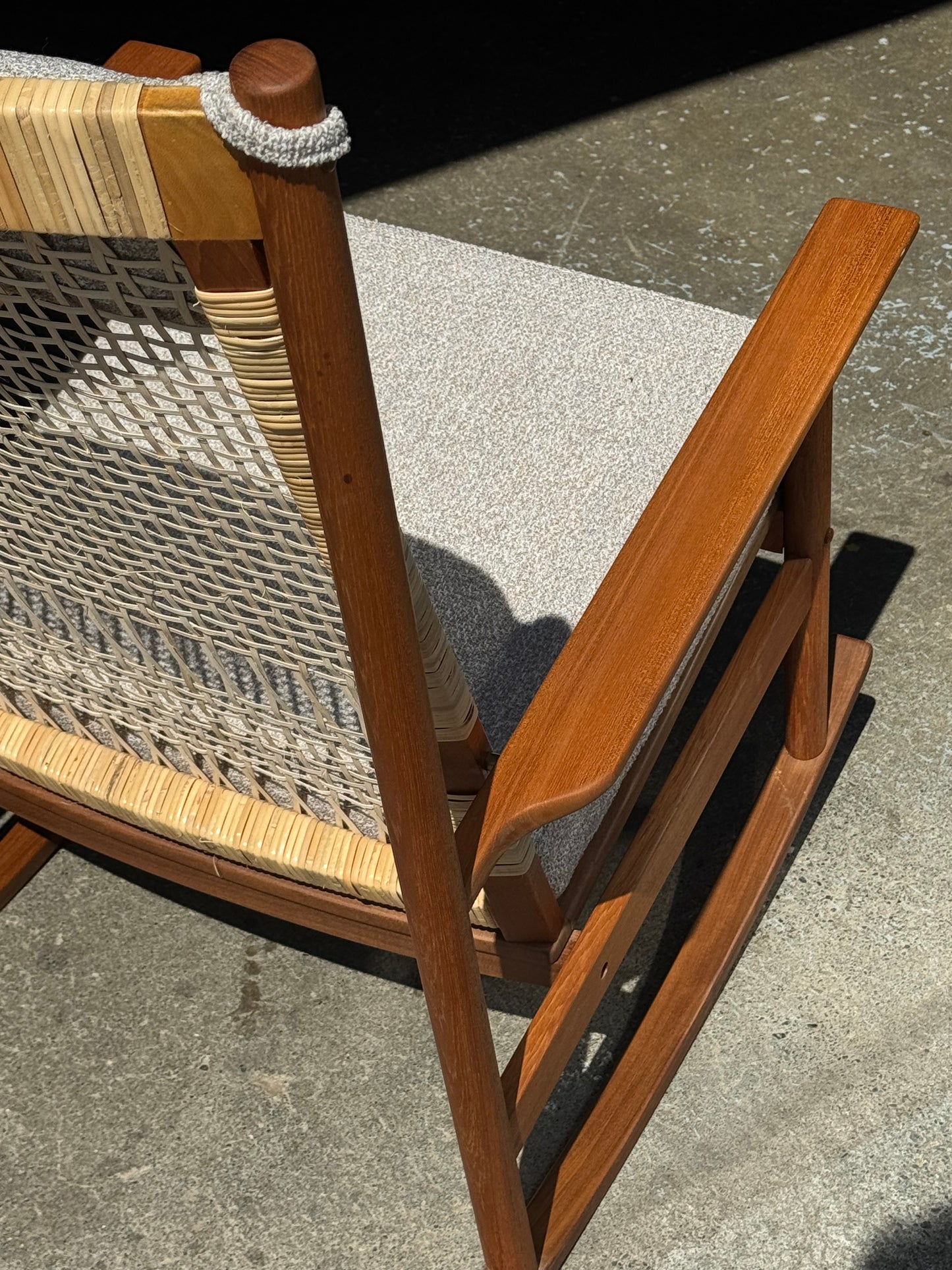 1950s Model 532-A Rocking Chair by Hans Olsen for Juul Kristensen