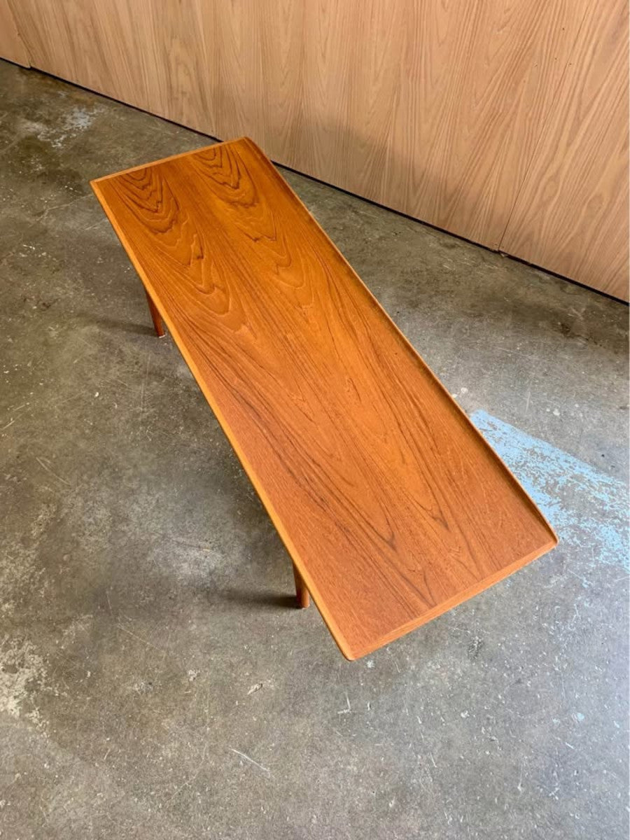 1960s Teak and Cane Coffee Table