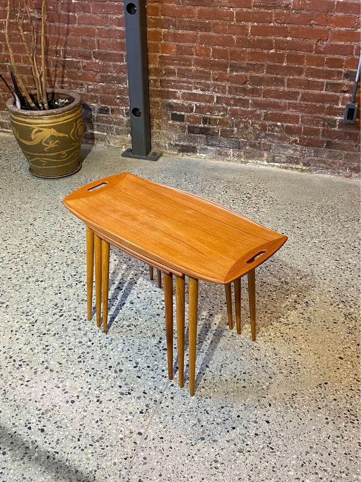 Set of 1960s Danish Teak Nesting Tables