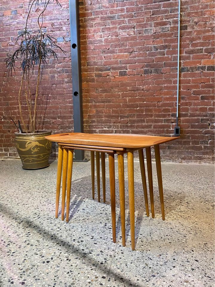 Set of 1960s Danish Teak Nesting Tables